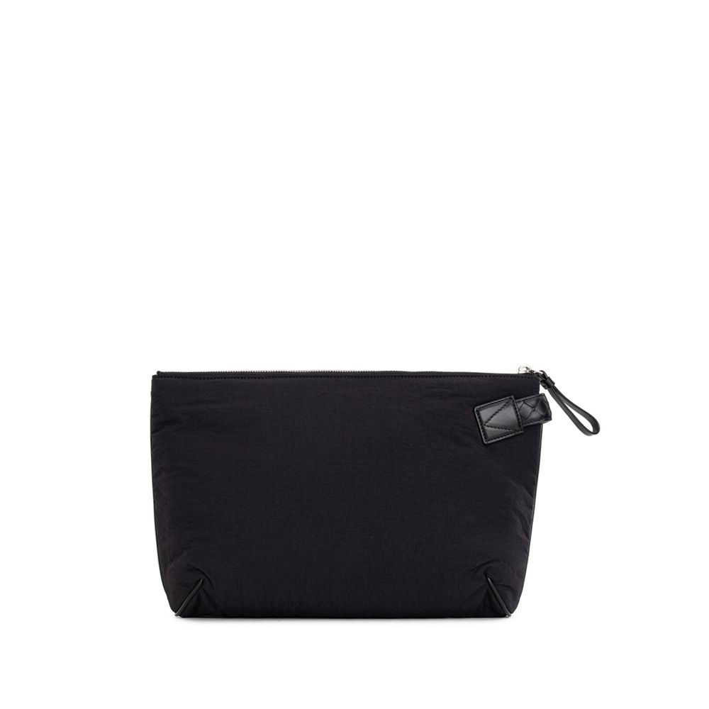 Bottega Veneta Black Nylon Clutch Men's Bag