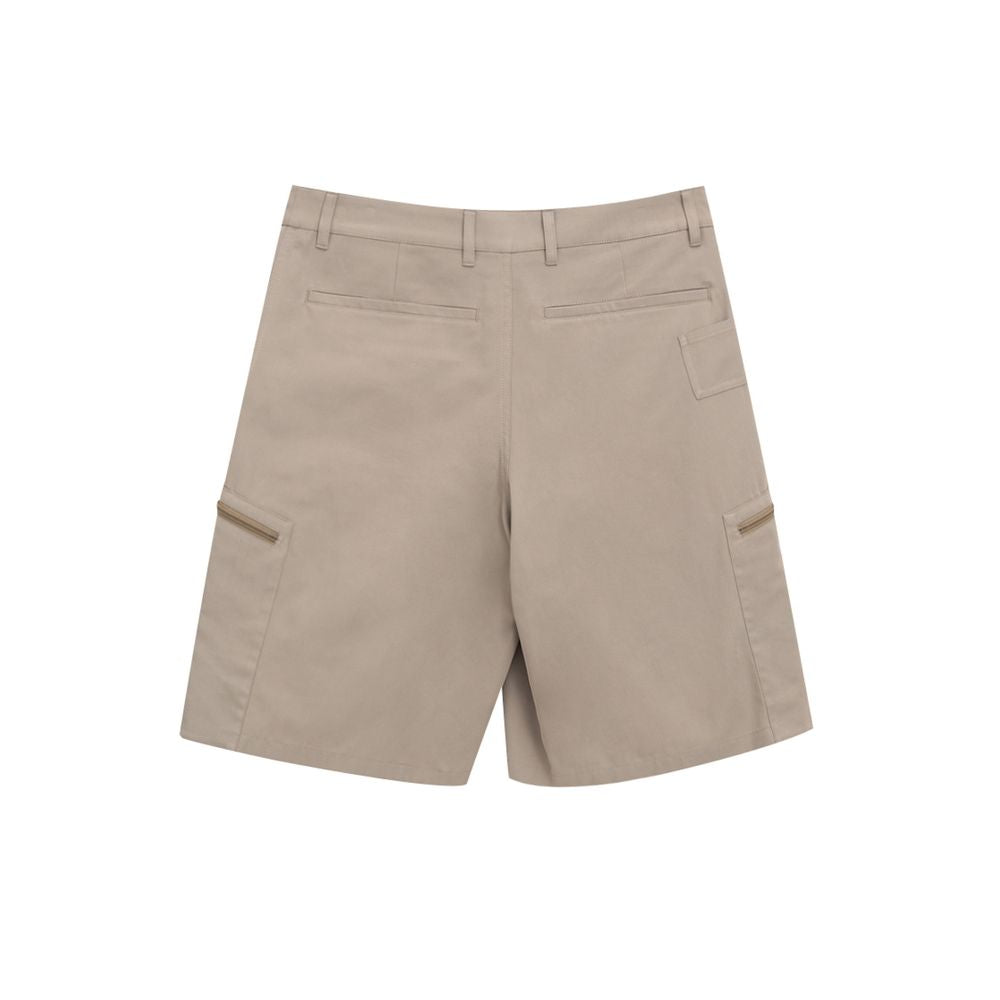 Dior Beige Cotton Cargo Men's Shorts