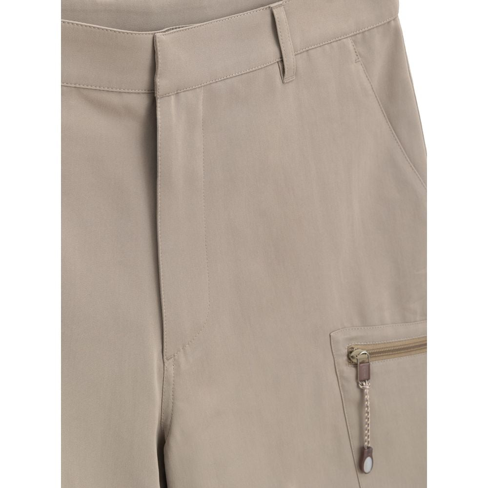 Dior Beige Cotton Cargo Men's Shorts
