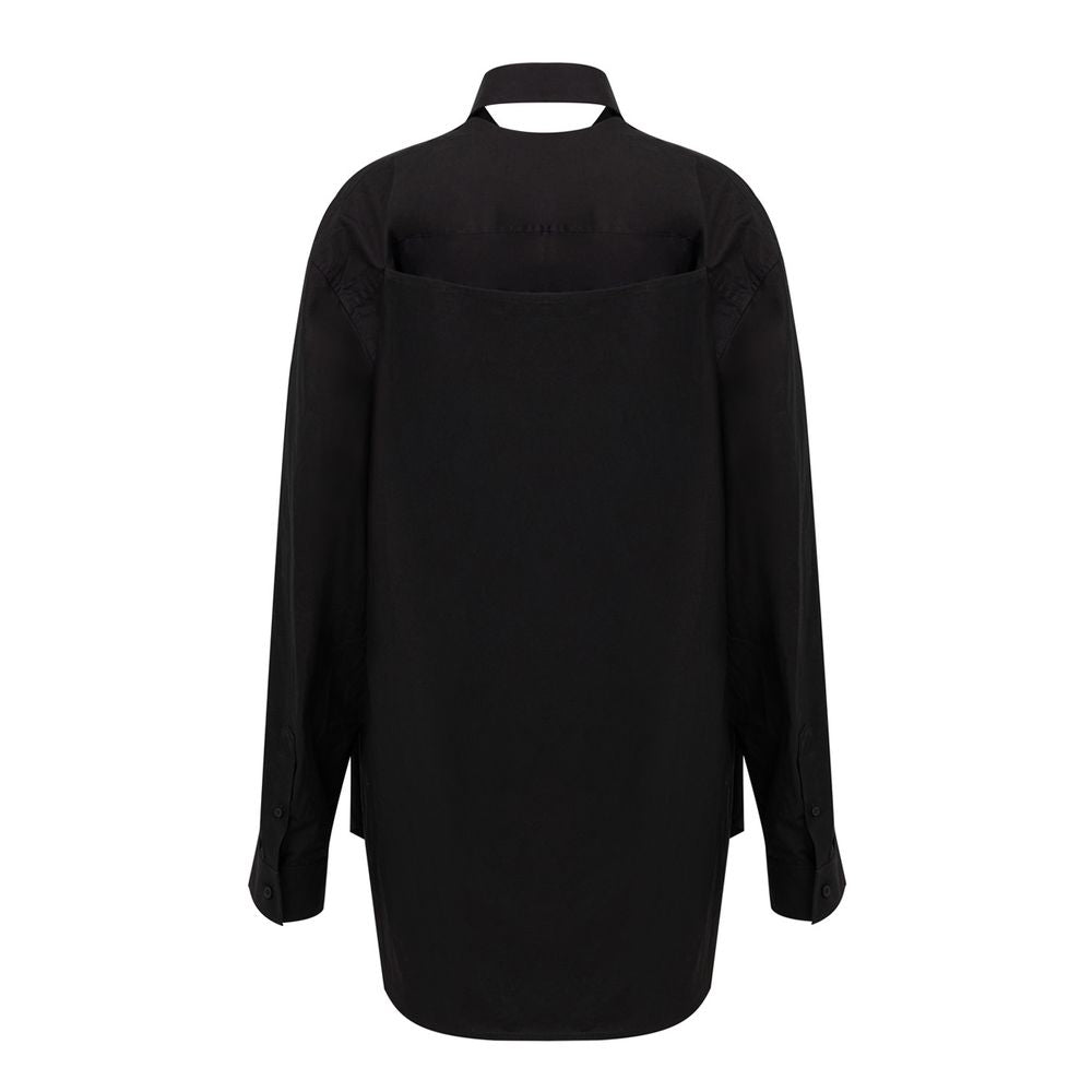 Balenciaga Black Cotton Long Women's Dress