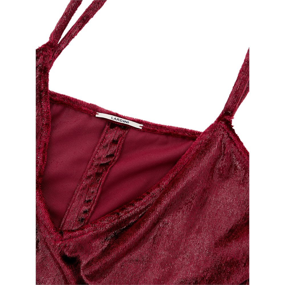 Lardini Bordeaux Polyester Cocktail Women's Dress