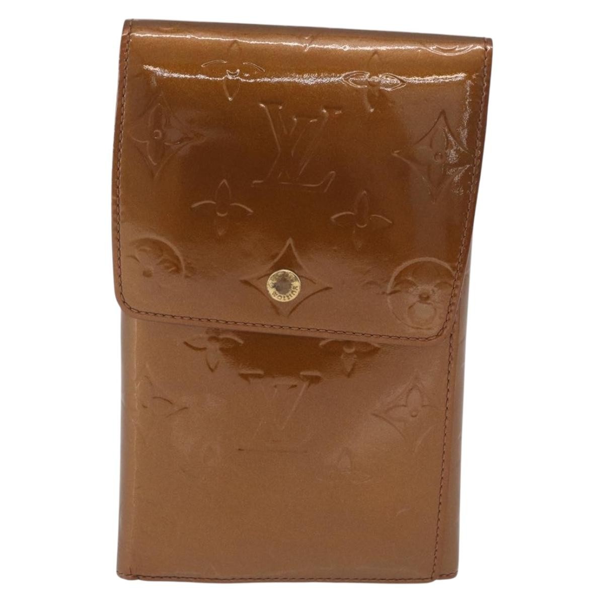 Louis Vuitton Walker Monogram Vernis Brown Patent_Leather Wallets Accessory (Pre-Owned)