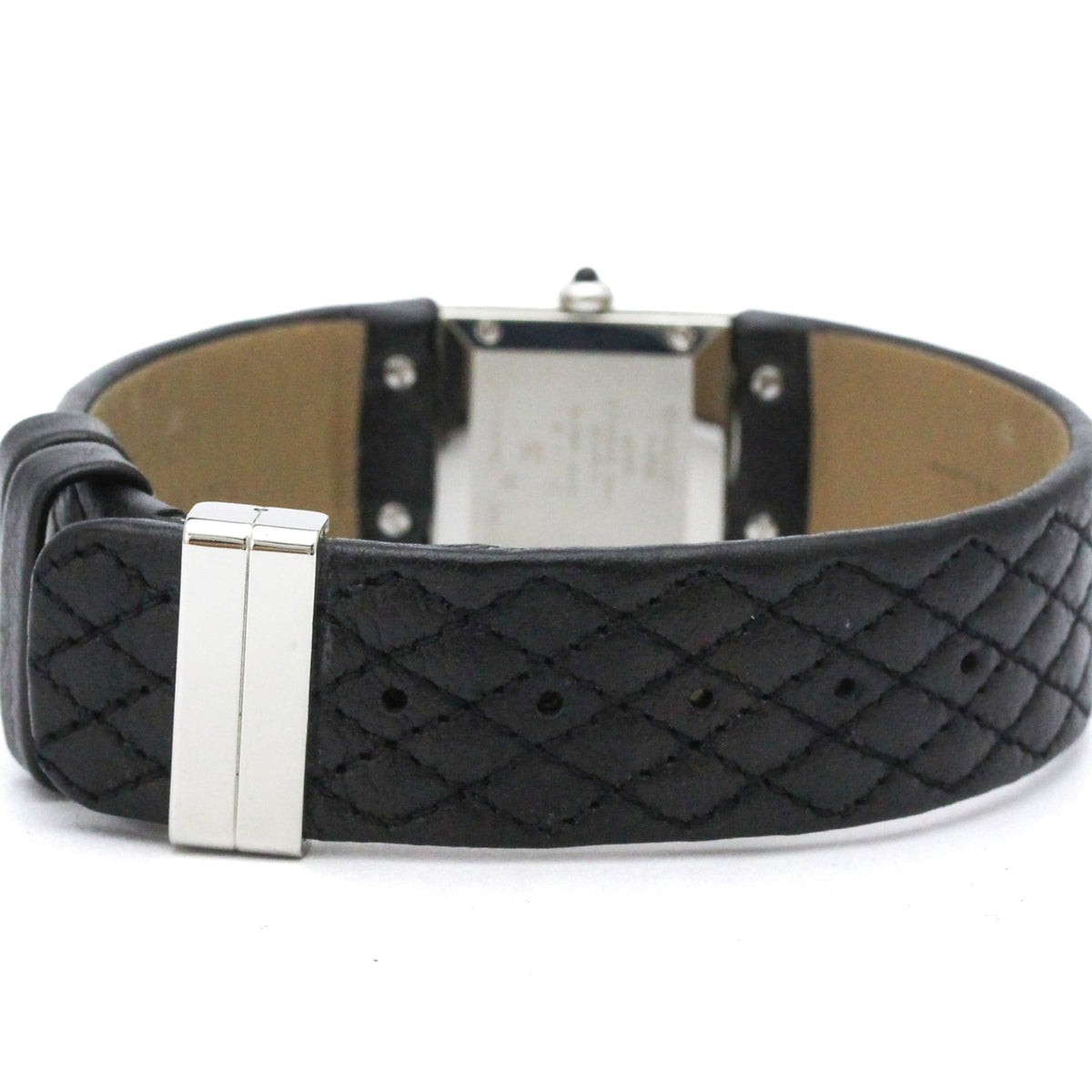 Chanel Matelasse Quartz Stainless Steel And Quilted Leather Watch (Pre-Owned)