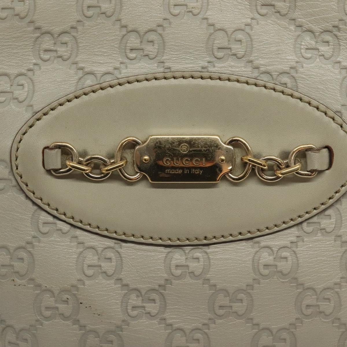 Gucci Gg Canvas Canvas White Canvas Bag (Pre-Owned)