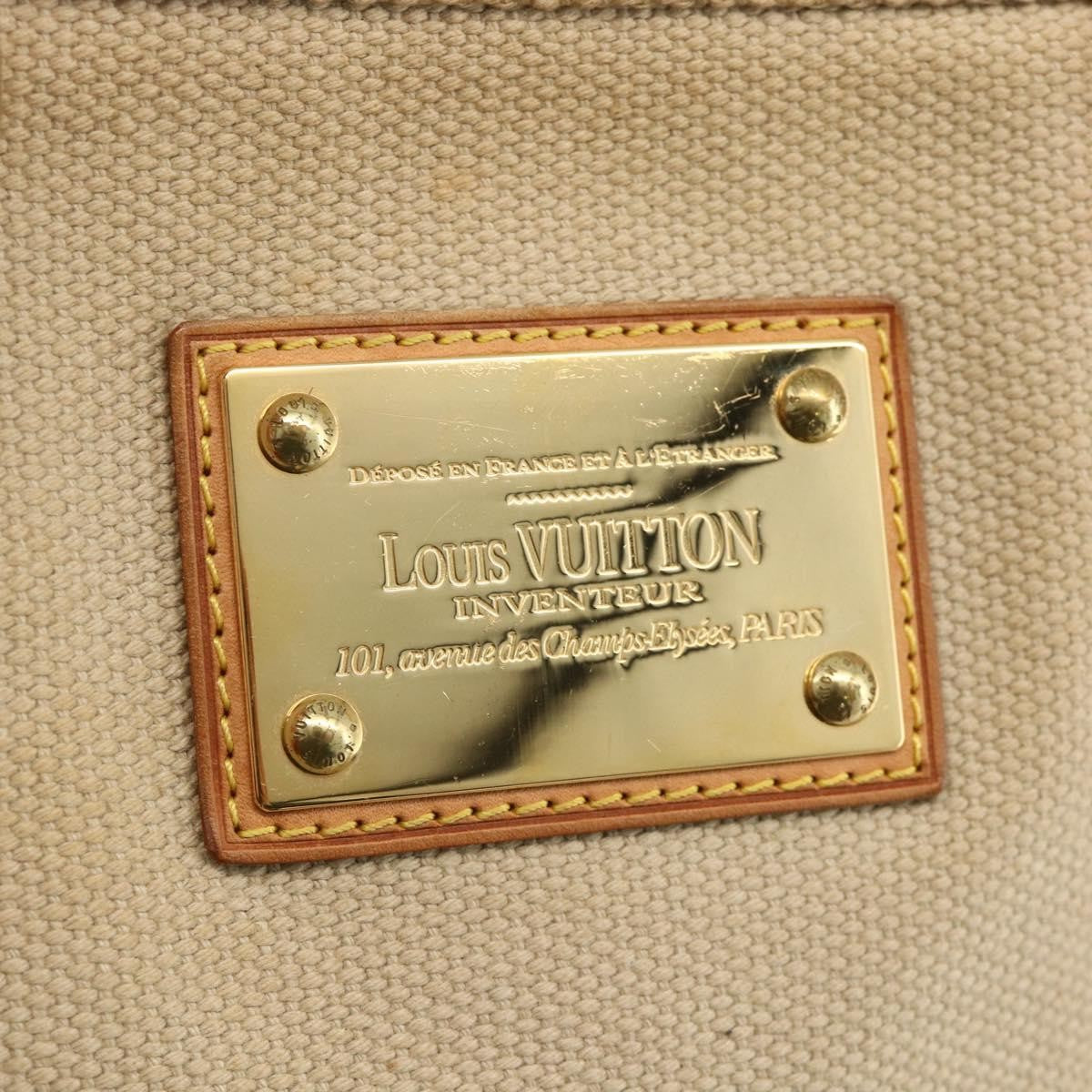 Louis Vuitton Antigua Tote Canvas Beige Canvas Tote Bag Bag (Pre-Owned)