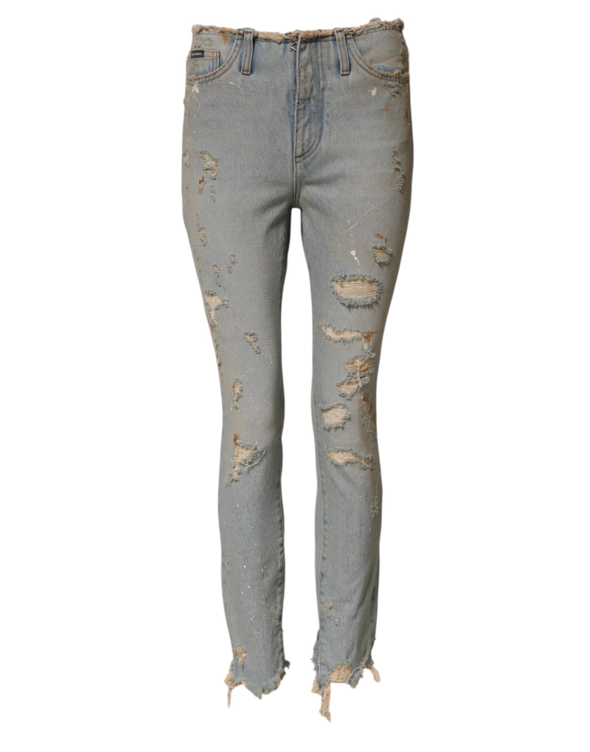 Dolce & Gabbana Light Blue High Waist Skinny Denim Women's Jeans