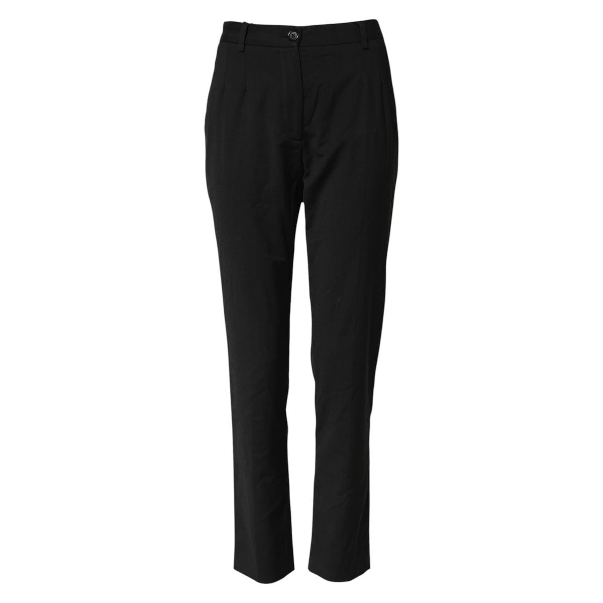 Dolce & Gabbana Black STAFF High Waist Tapered Women's Pants (Pre-Owned)