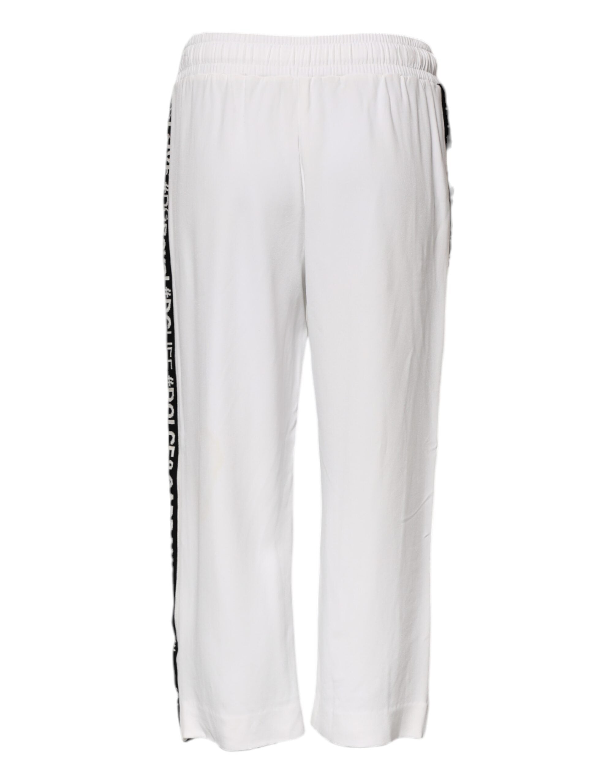Dolce & Gabbana White Viscose Jogger SweatWomen's Women's Pants (Pre-Owned)