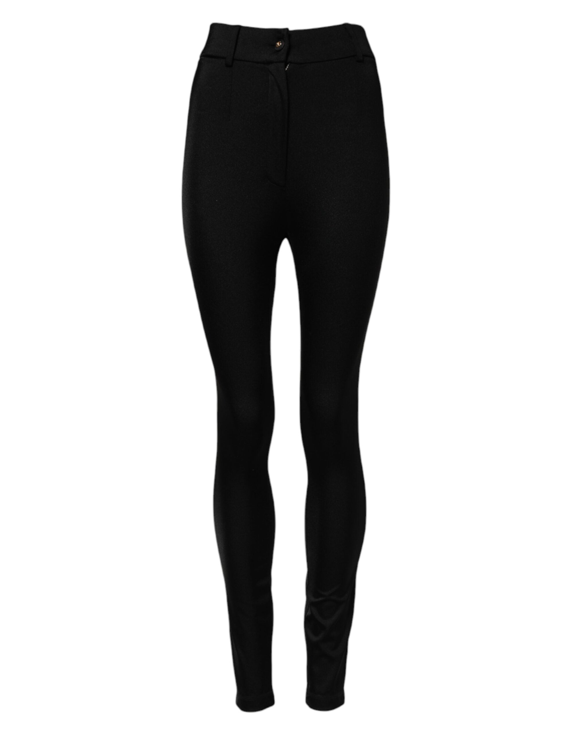 Dolce & Gabbana Black High Waisted Skinny Leggings Women's Pants (Pre-Owned)