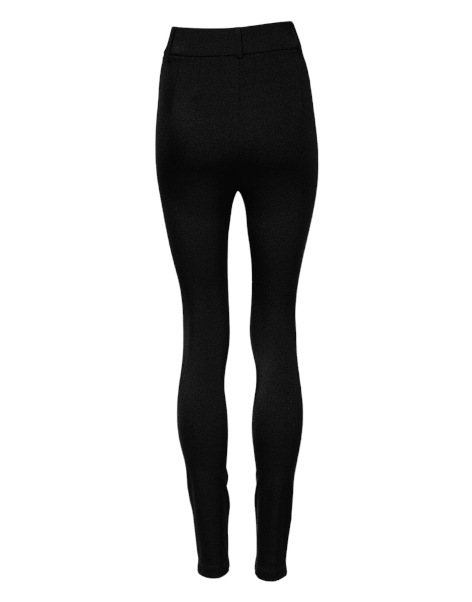 Dolce & Gabbana Black High Waisted Skinny Leggings Women's Pants (Pre-Owned)