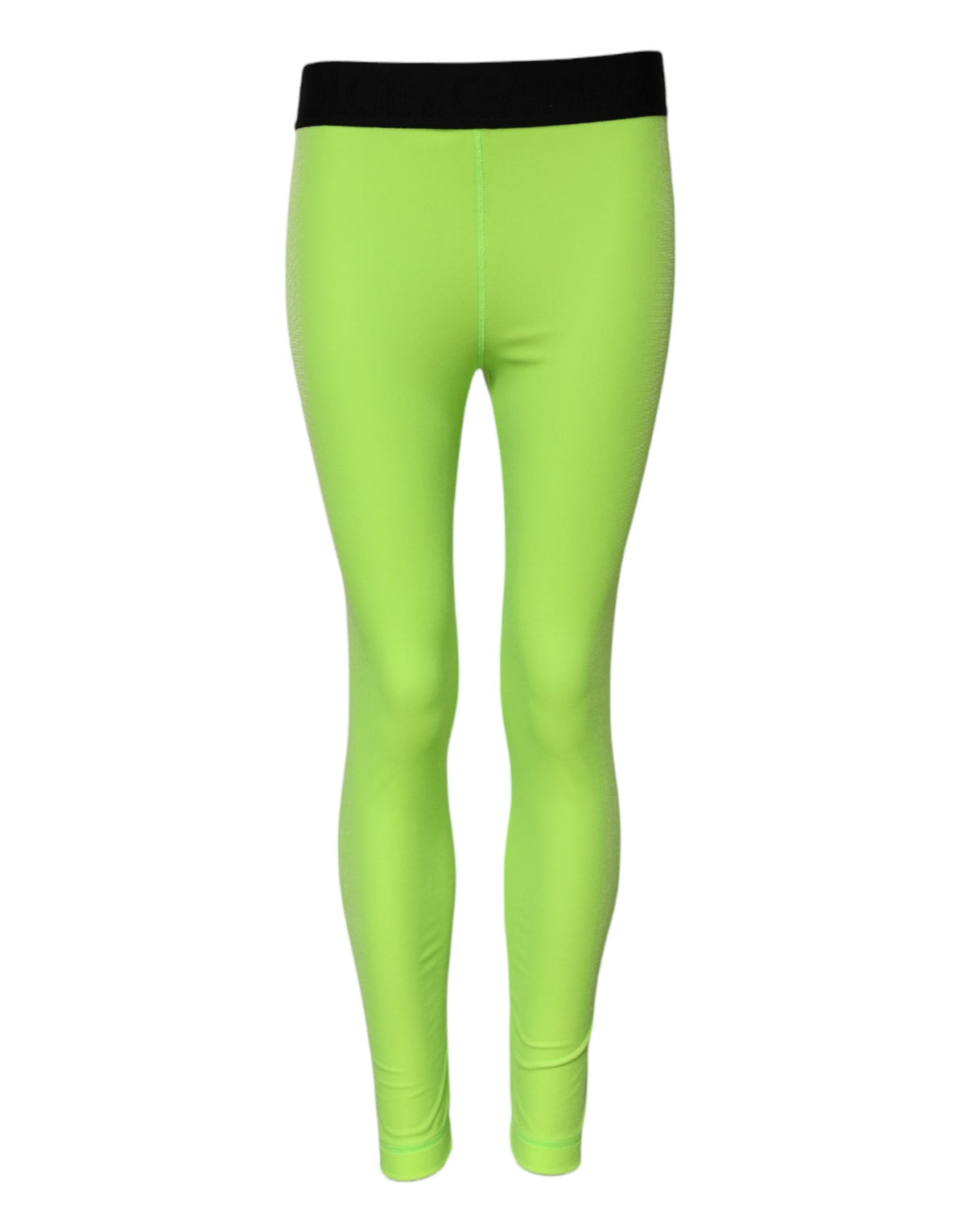 Dolce & Gabbana Green Nylon Slim Fit Leggings Women's Pants