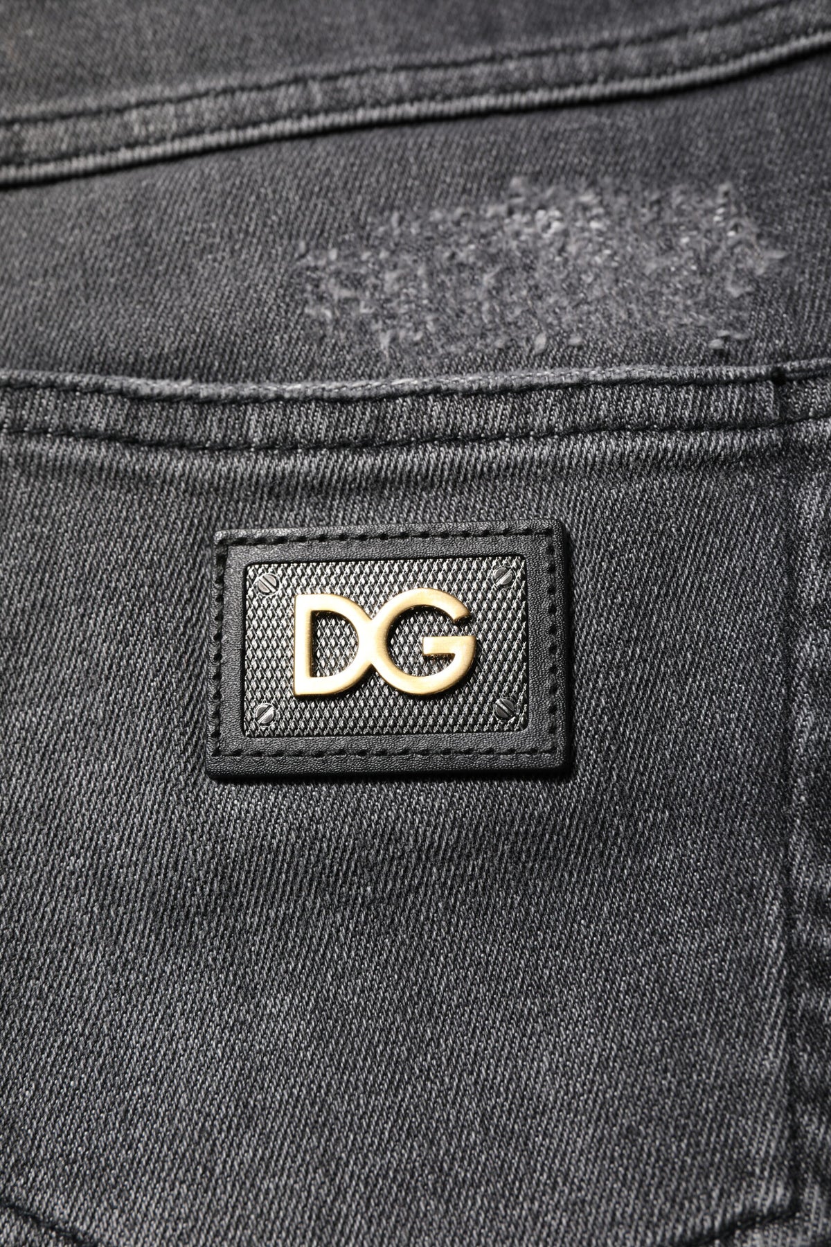 Dolce & Gabbana Dark Gray AUDREY Cotton Skinny Denim Women's Jeans
