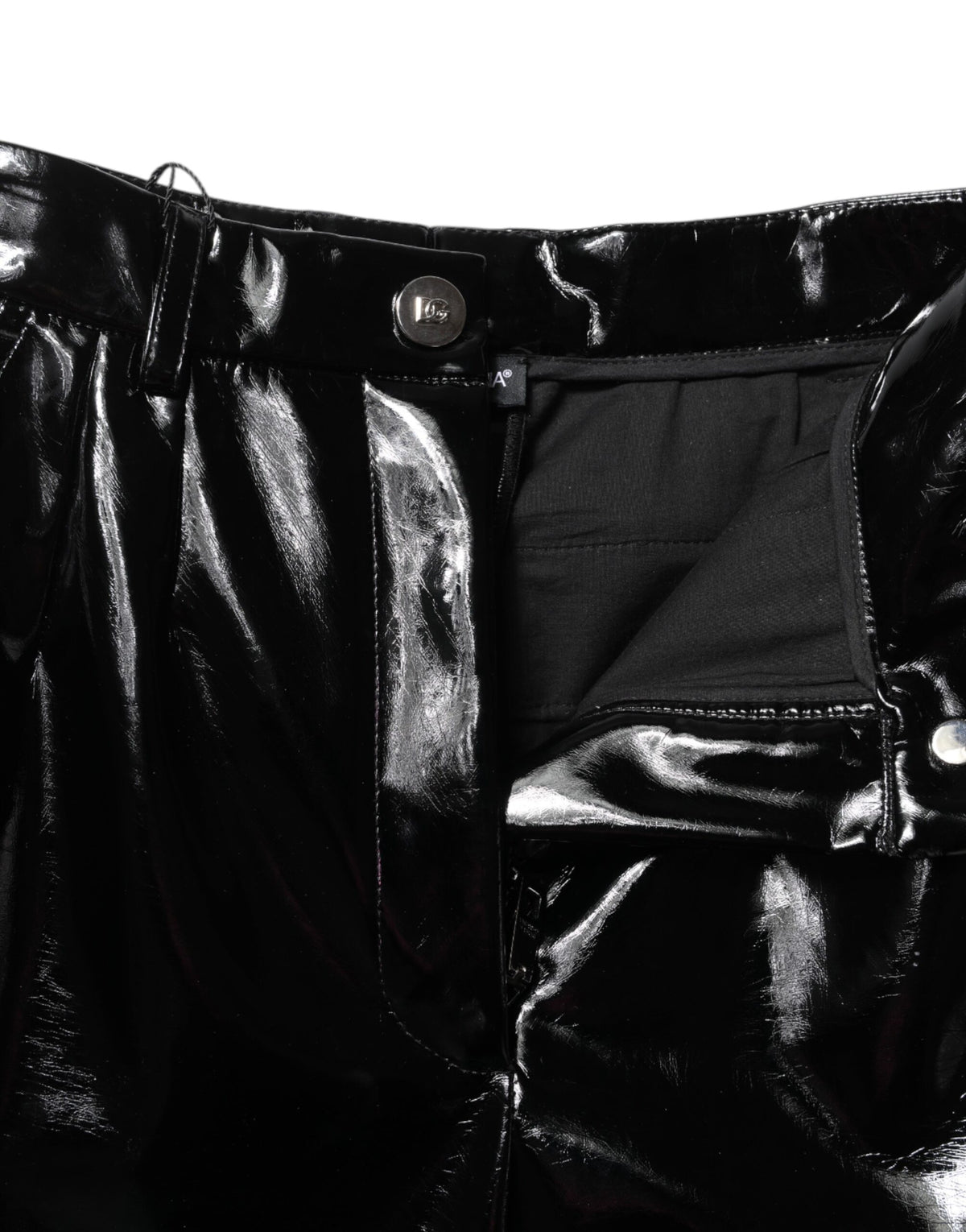 Dolce & Gabbana Black High Waist Cargo Bootcut Women's Pants