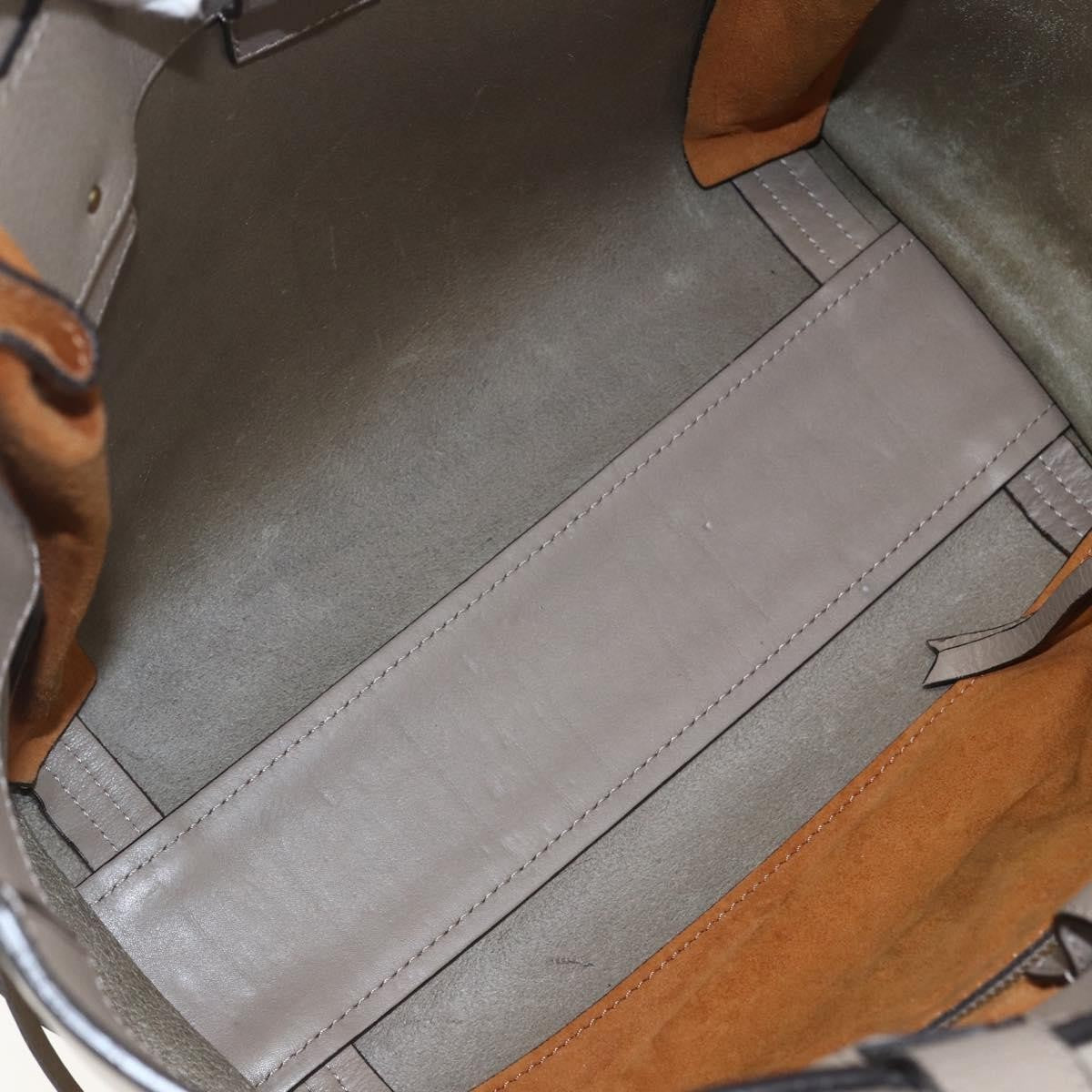 Chloe Milo Shopping Leather Beige Leather Tote Bag Bag (Pre-Owned)