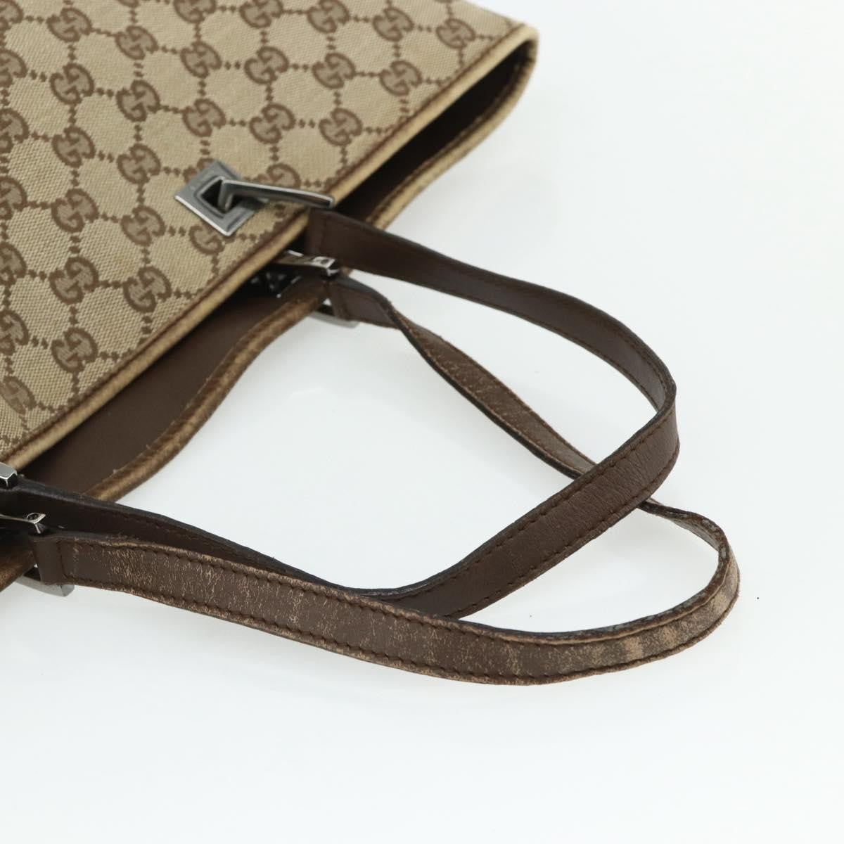 Gucci Vertical Tote Gg Canvas Beige Canvas Tote Bag Bag (Pre-Owned)