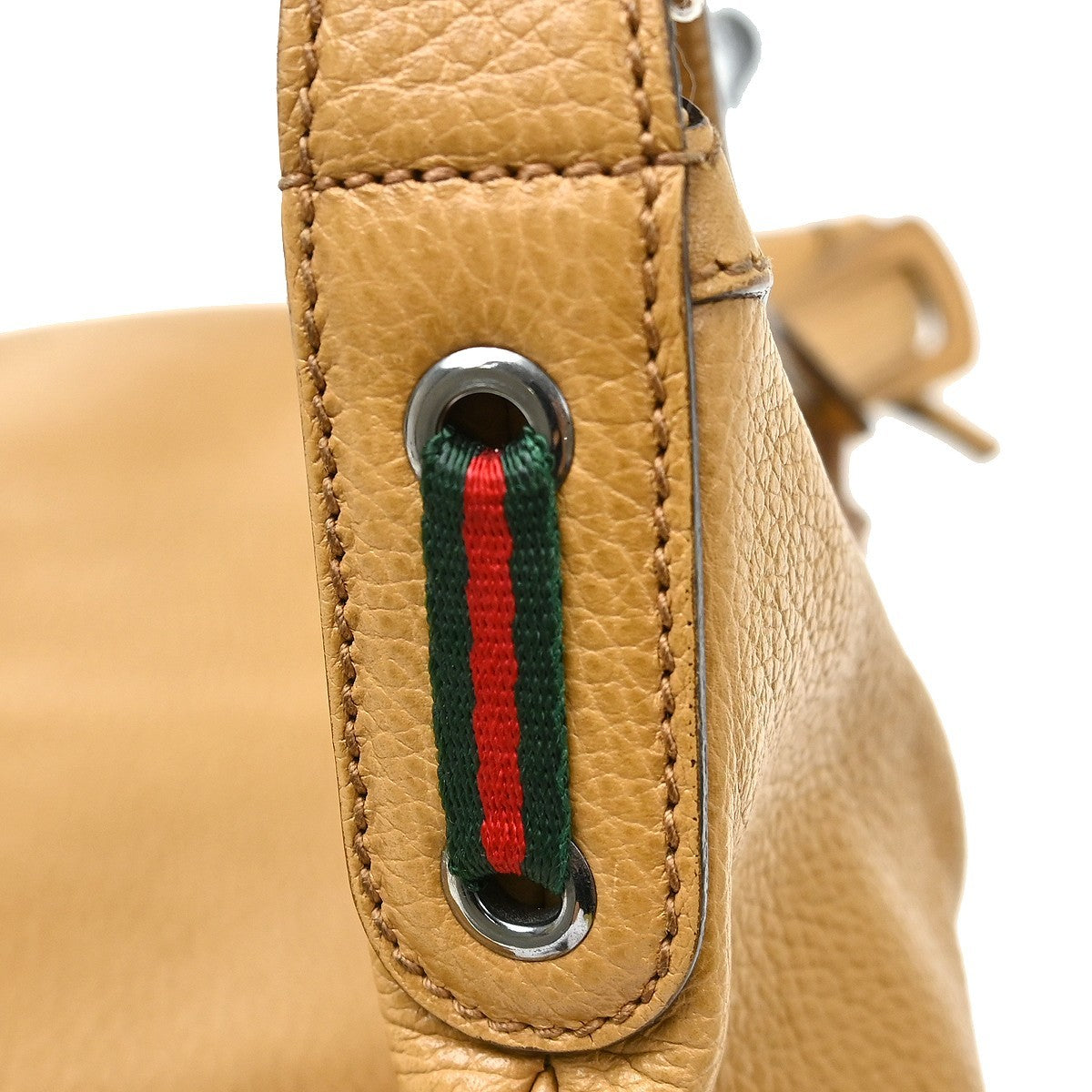 Gucci Princy Hobo Leather Brown Leather Shoulder Bag Bag (Pre-Owned)