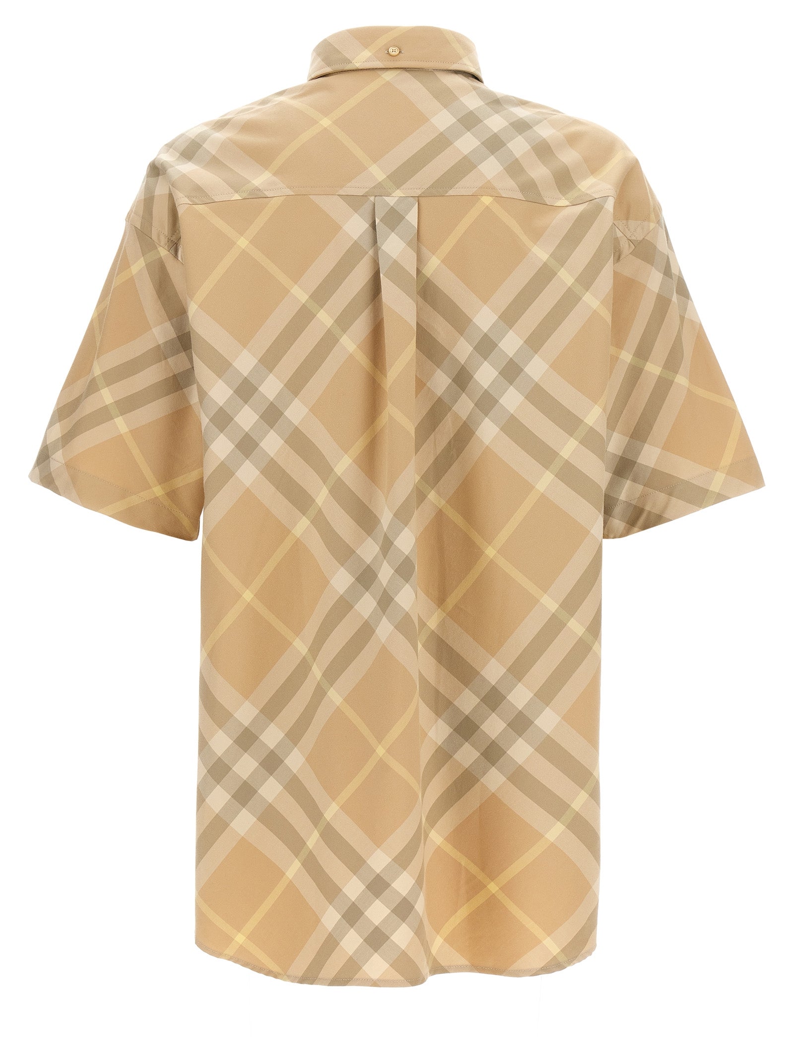 Burberry Men's Logo Embroidery Check Shirt