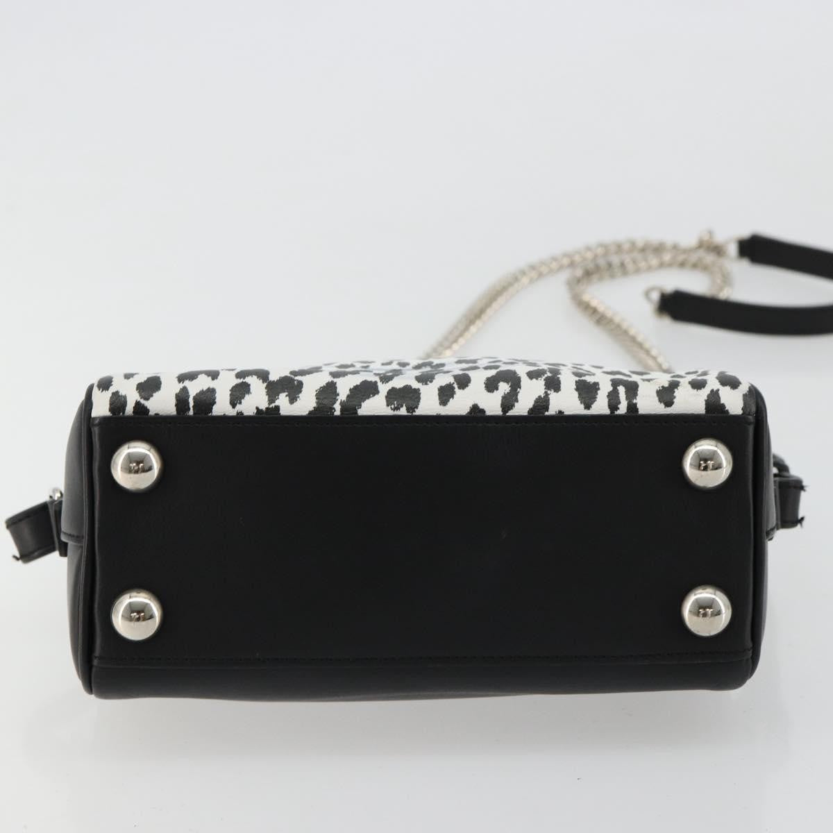 Saint Laurent Classic Baby Duffle Printed Leather Black Leather Handbag (Pre-Owned)