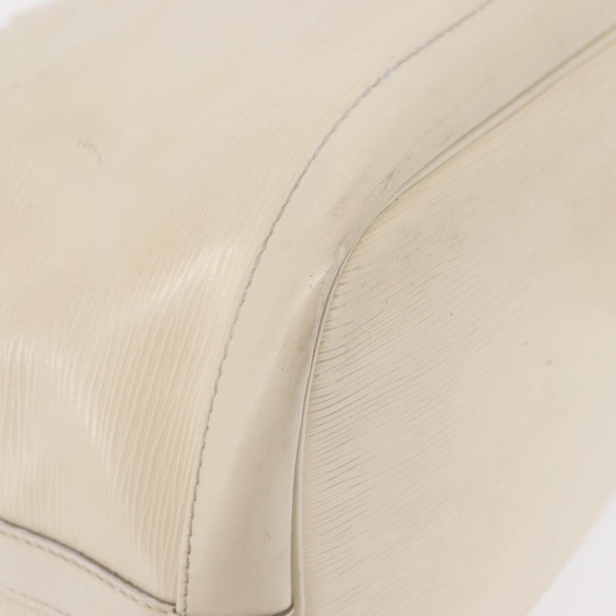 Louis Vuitton Petit Noe Epi Leather White Leather Shoulder Bag Bag (Pre-Owned)
