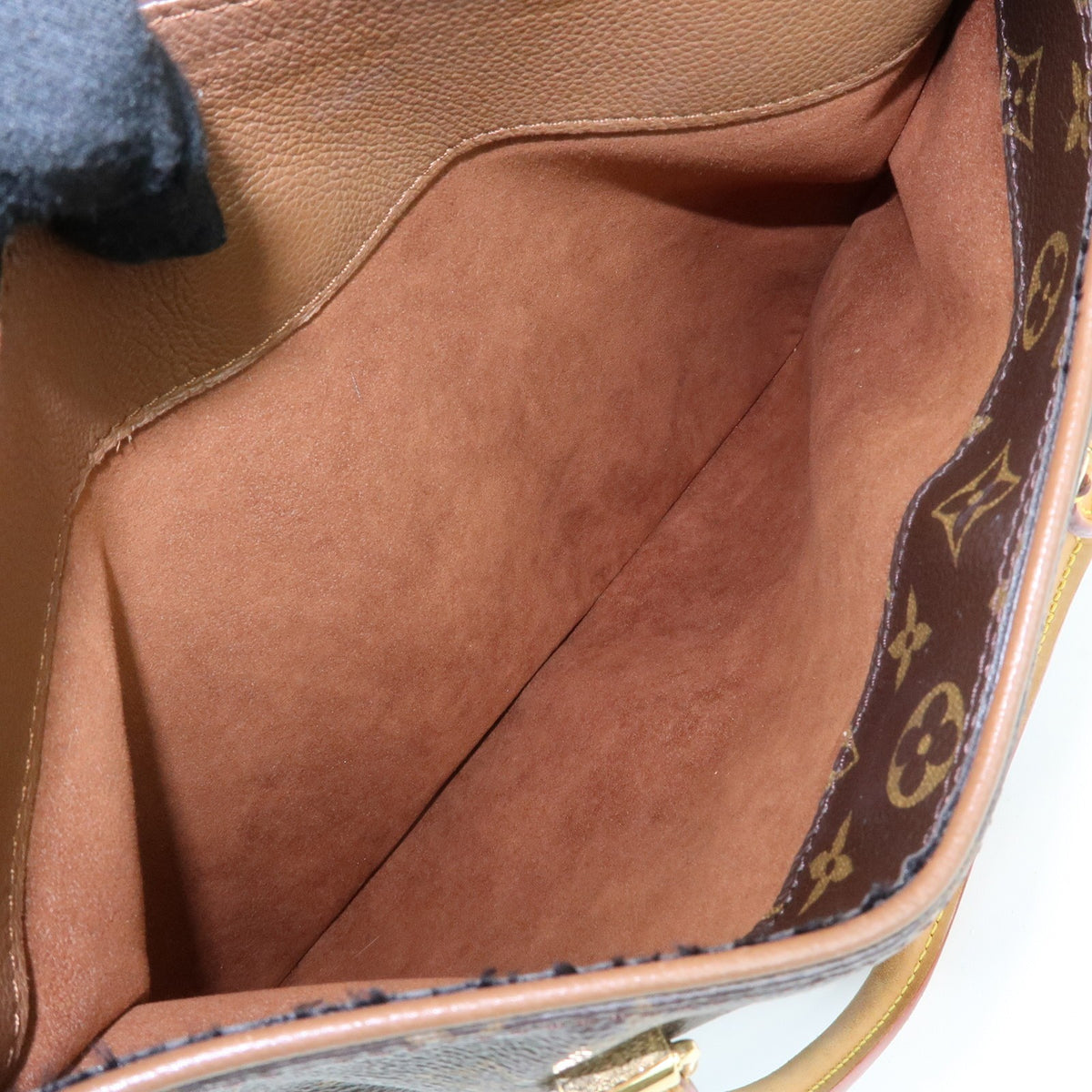 Louis Vuitton Pallas Monogram Canvas With Leather Brown Canvas Tote Bag Bag (Pre-Owned)