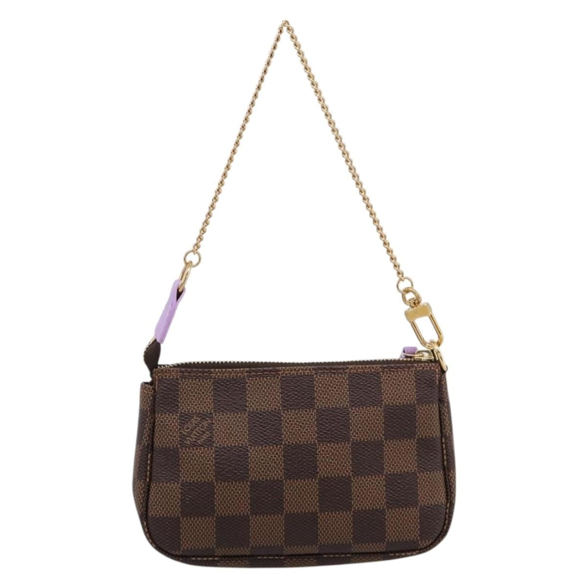 Louis Vuitton Pochette Accessoires Limited Edition Damier Brown Canvas Clutche & Pouche Bag (Pre-Owned)