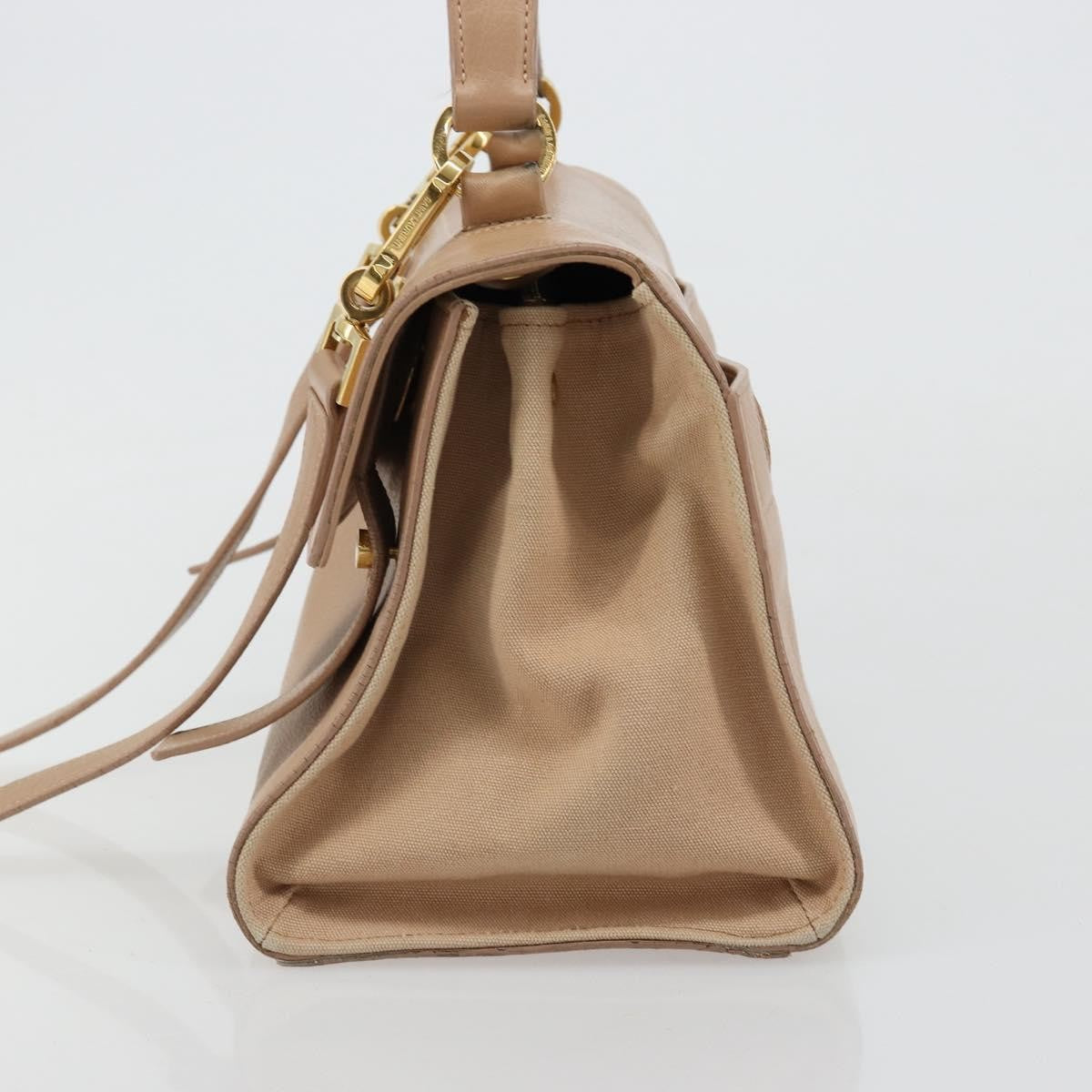 Saint Laurent Muse Two Leather Beige Leather Handbag (Pre-Owned)
