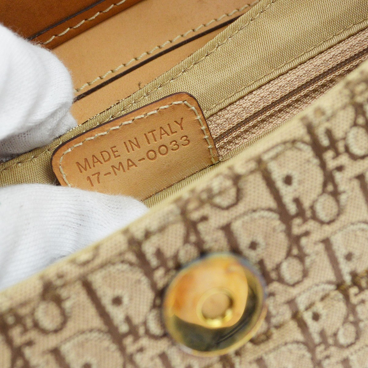 Christian Dior Vintage Street Chic Columbus Diorissimo Canvas With Leather Brown Canvas Shoulder Bag Bag (Pre-Owned)