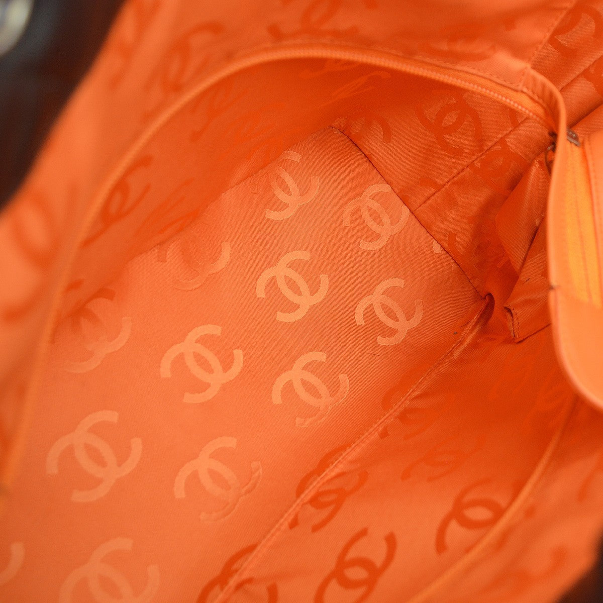Chanel Cambon Tote Quilted Leather Brown Leather Tote Bag Bag (Pre-Owned)