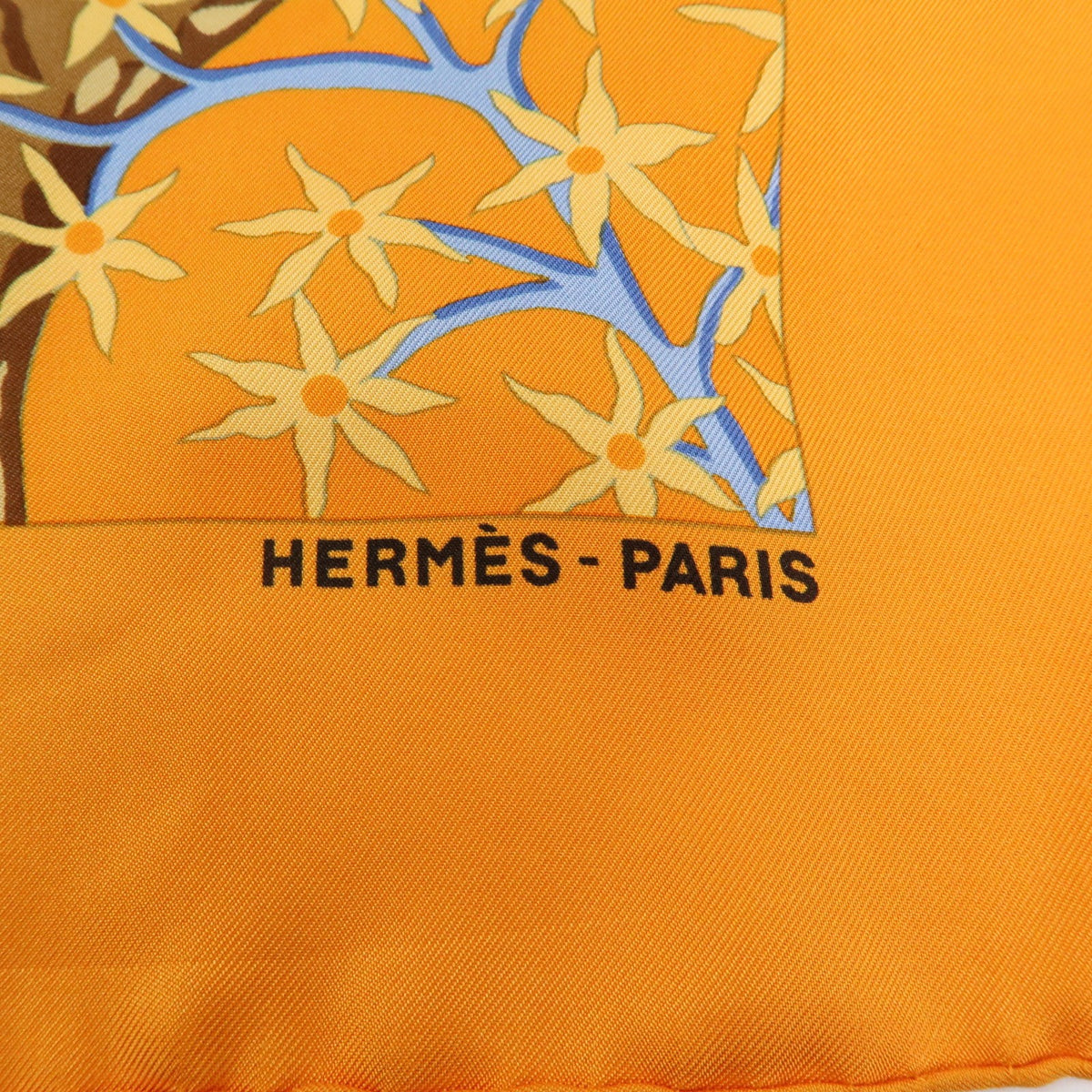 Hermes Carré 90 Silk Multicolor Orange Silk Scarve & Shawl Accessory (Pre-Owned)