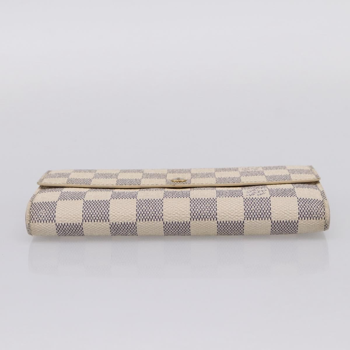 Louis Vuitton Sarah Damier White Canvas Wallets Accessory (Pre-Owned)