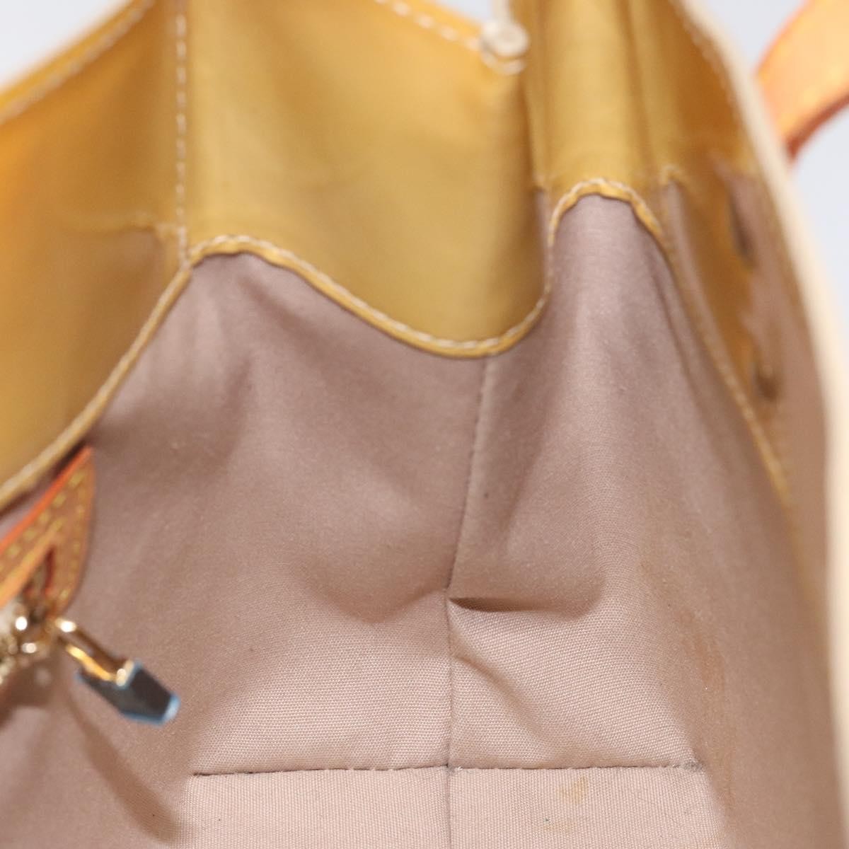 Louis Vuitton Reade Monogram Vernis Beige Patent_Leather Handbag (Pre-Owned)