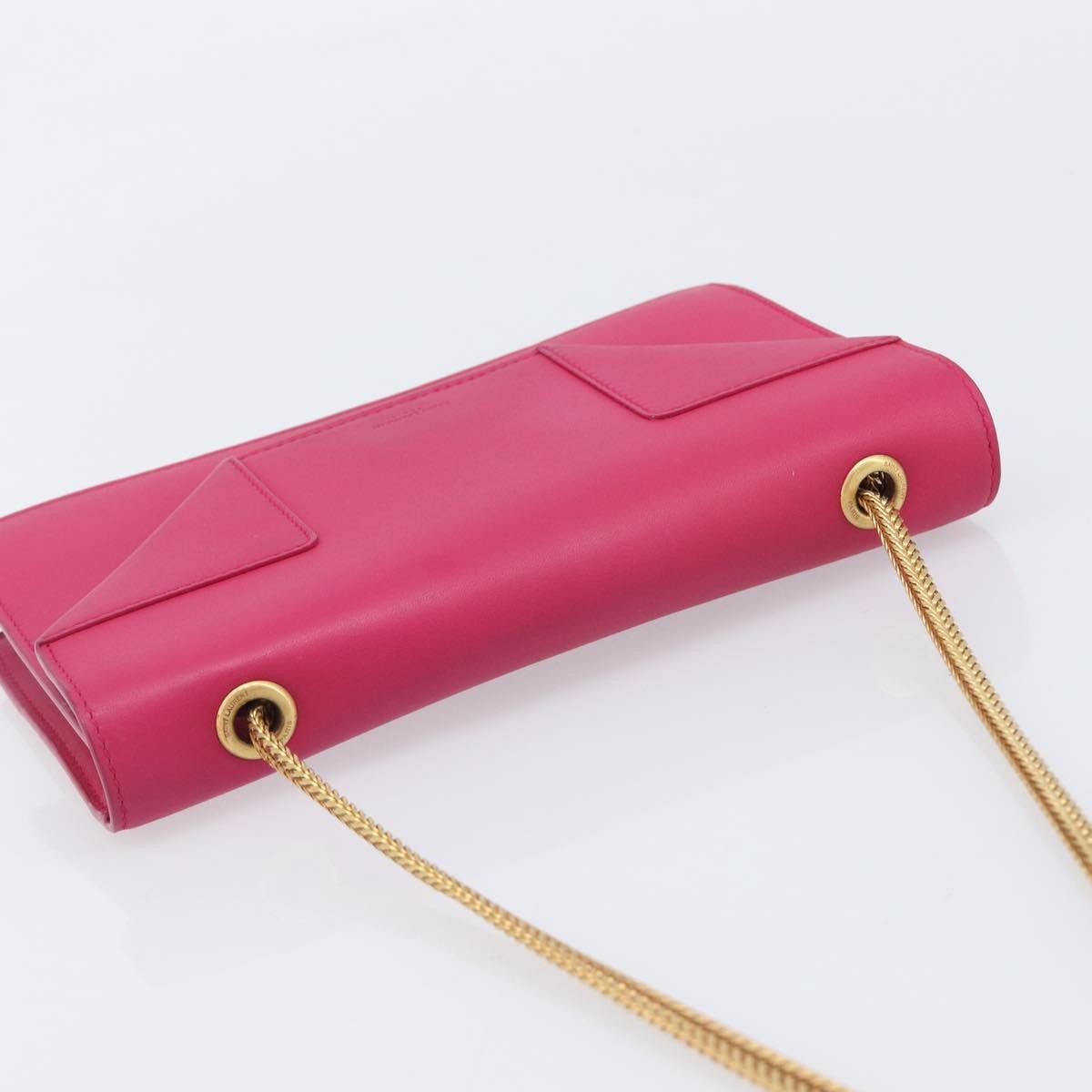 Saint Laurent Betty Leather Pink Leather Handbag (Pre-Owned)