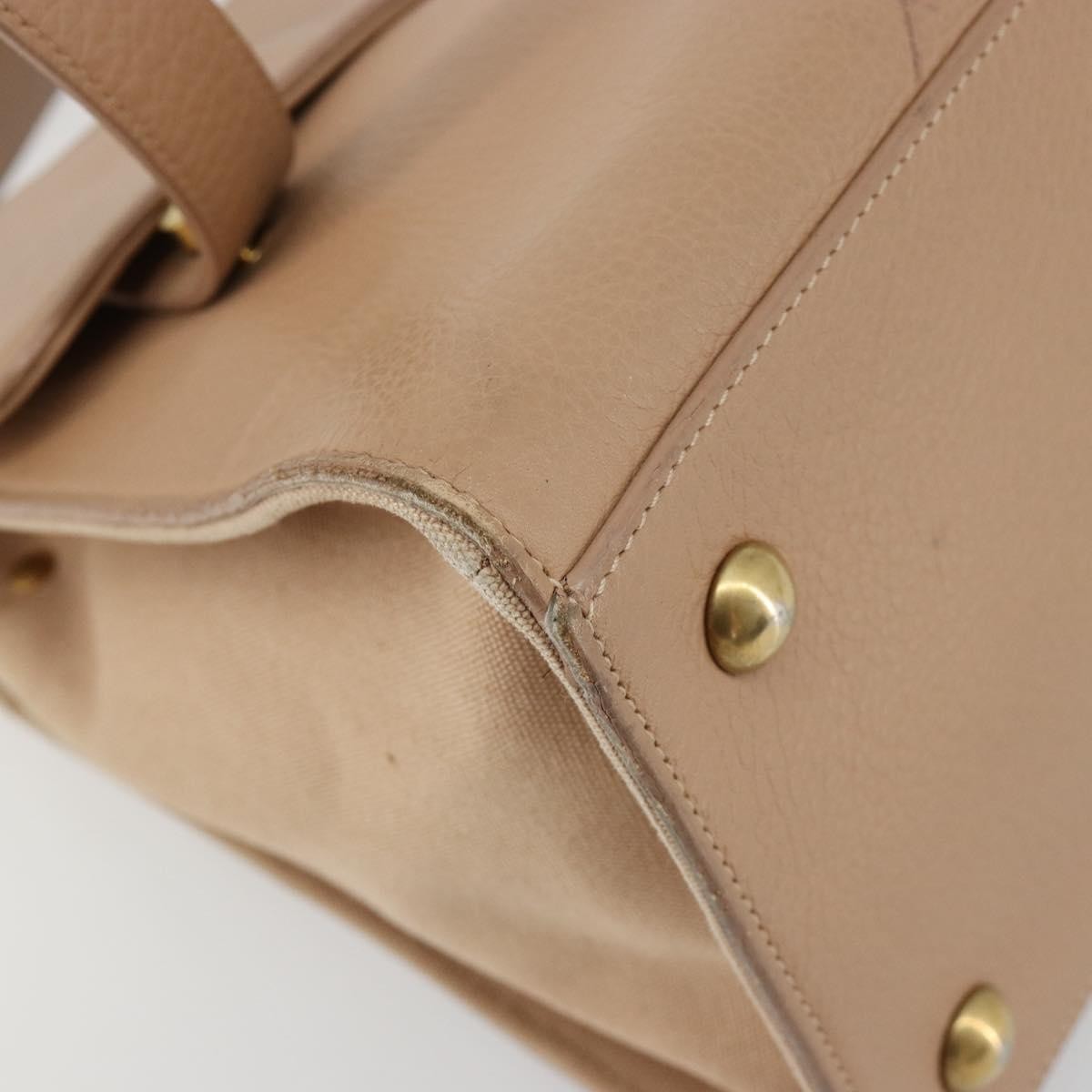 Saint Laurent Muse Two Leather Beige Leather Handbag (Pre-Owned)