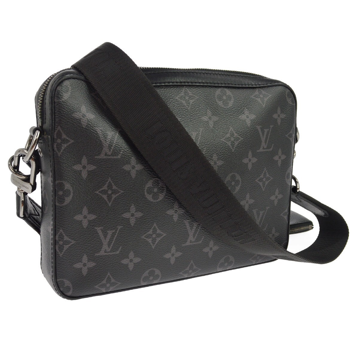 Louis Vuitton Trio Messenger Monogram Canvas Black Canvas Shoulder Bag Bag (Pre-Owned)