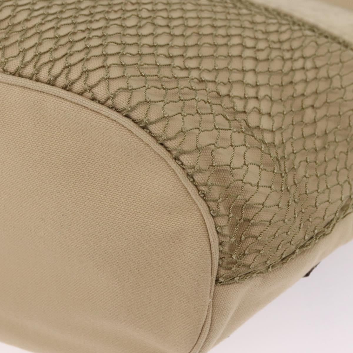 Chanel Camellia Flower Tote Canvas Beige Canvas Tote Bag Bag (Pre-Owned)