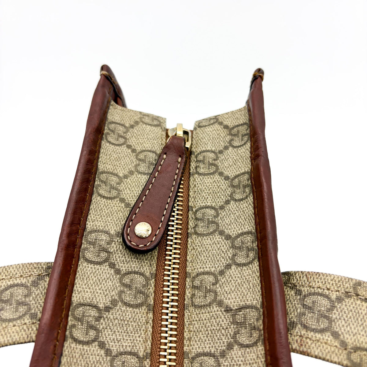 Gucci Ophidia Shopping Gg Coated Canvas Brown Canvas Tote Bag Bag (Pre-Owned)