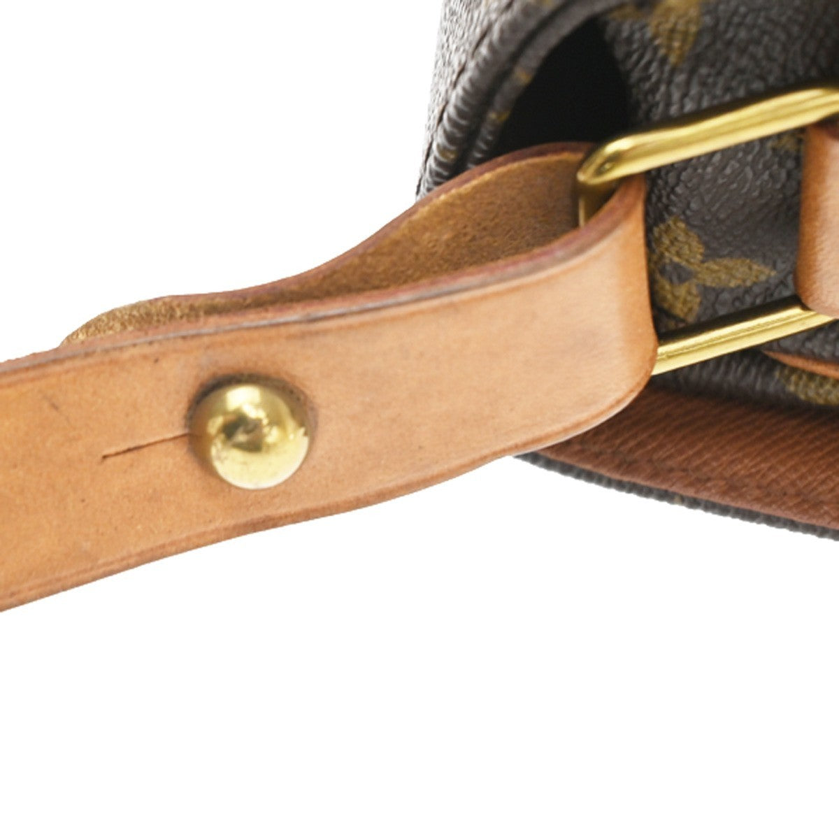 Louis Vuitton Cartouchiere Monogram Canvas Brown Canvas Handbag (Pre-Owned)