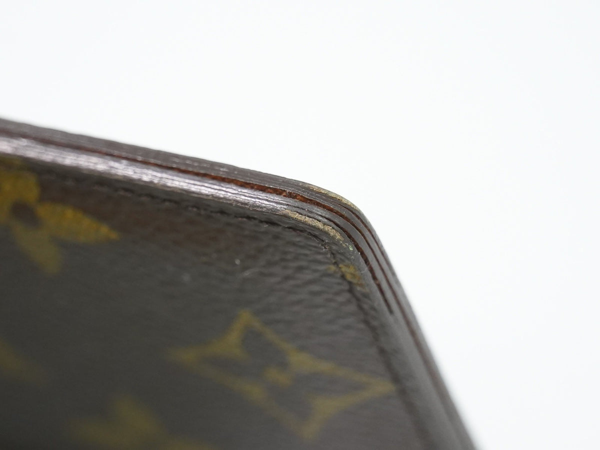 Louis Vuitton Card Holder Reverse Monogram Canvas Brown Canvas Card Holders Accessory (Pre-Owned)