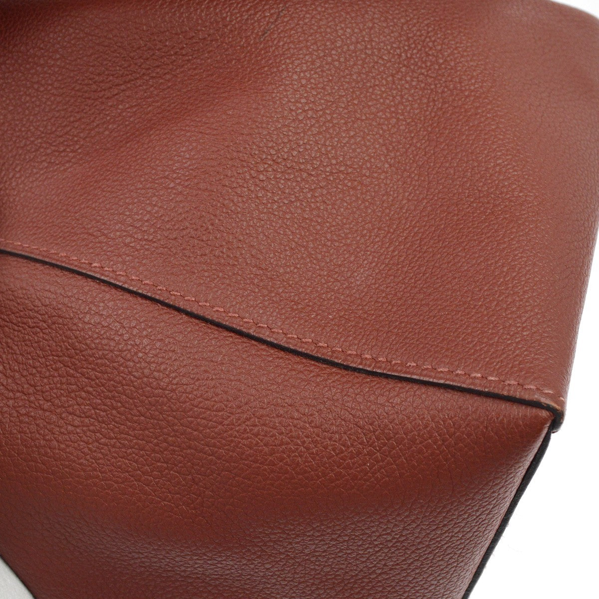 Hermes Licol Evercolor Brown Leather Handbag (Pre-Owned)