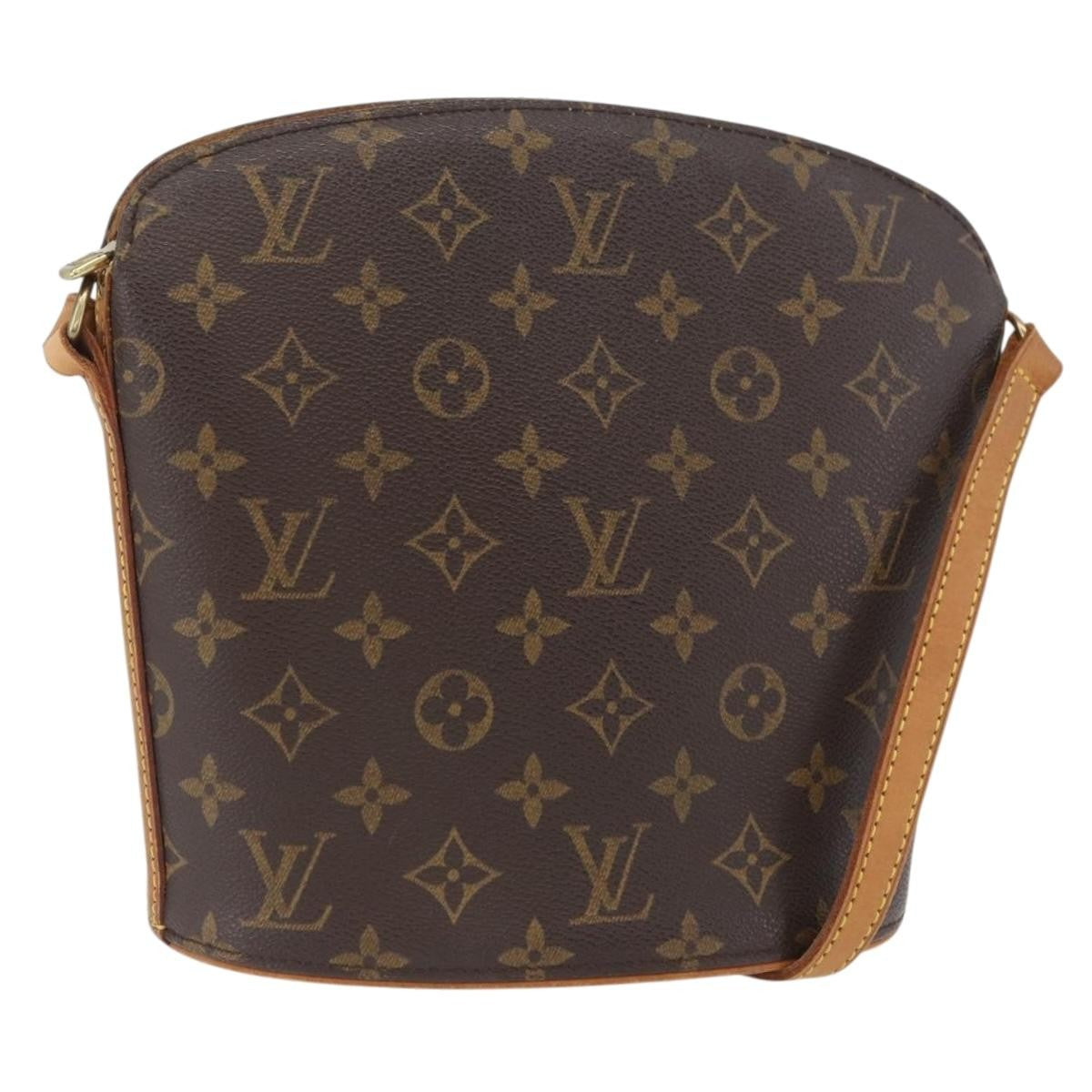 Louis Vuitton Drouot Monogram Canvas Brown Canvas Shoulder Bag Bag (Pre-Owned)