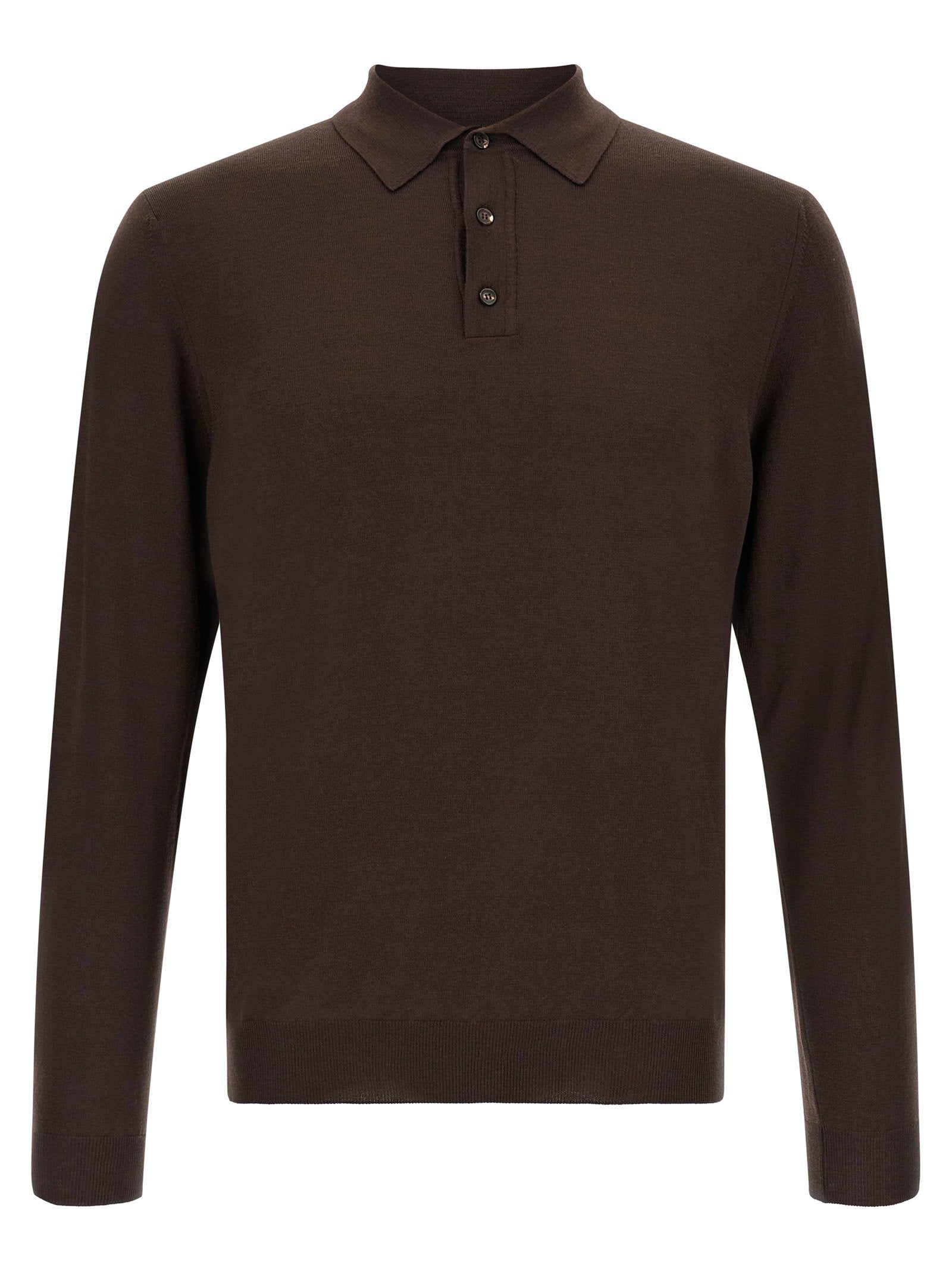 Zanone Men's Long Sleeve Polo Shirt