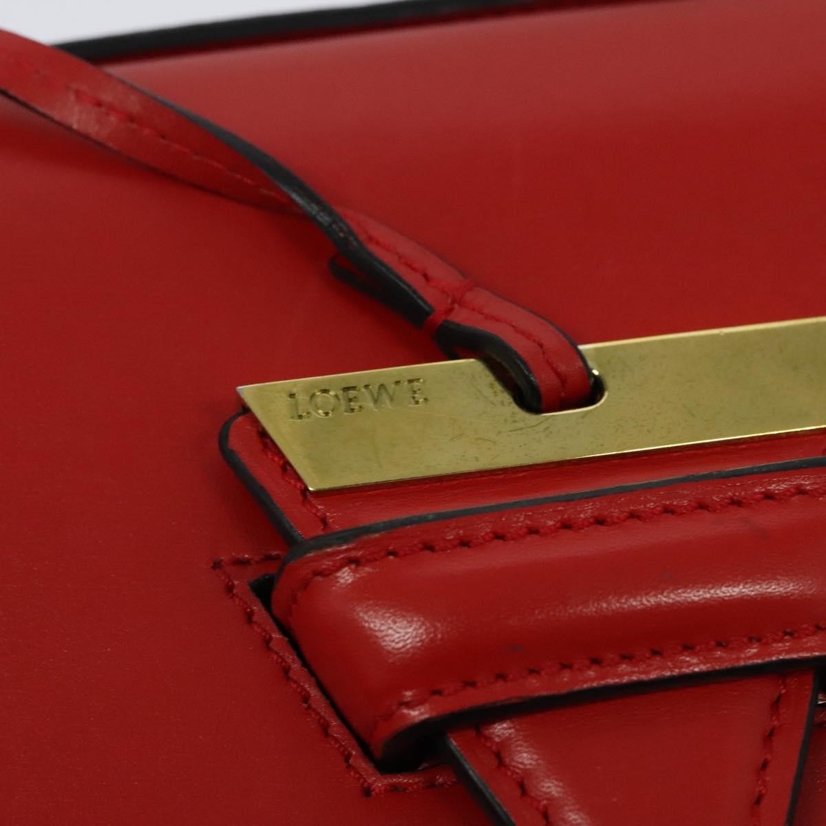 Loewe Barcelona Leather Red Leather Shoulder Bag Bag (Pre-Owned)