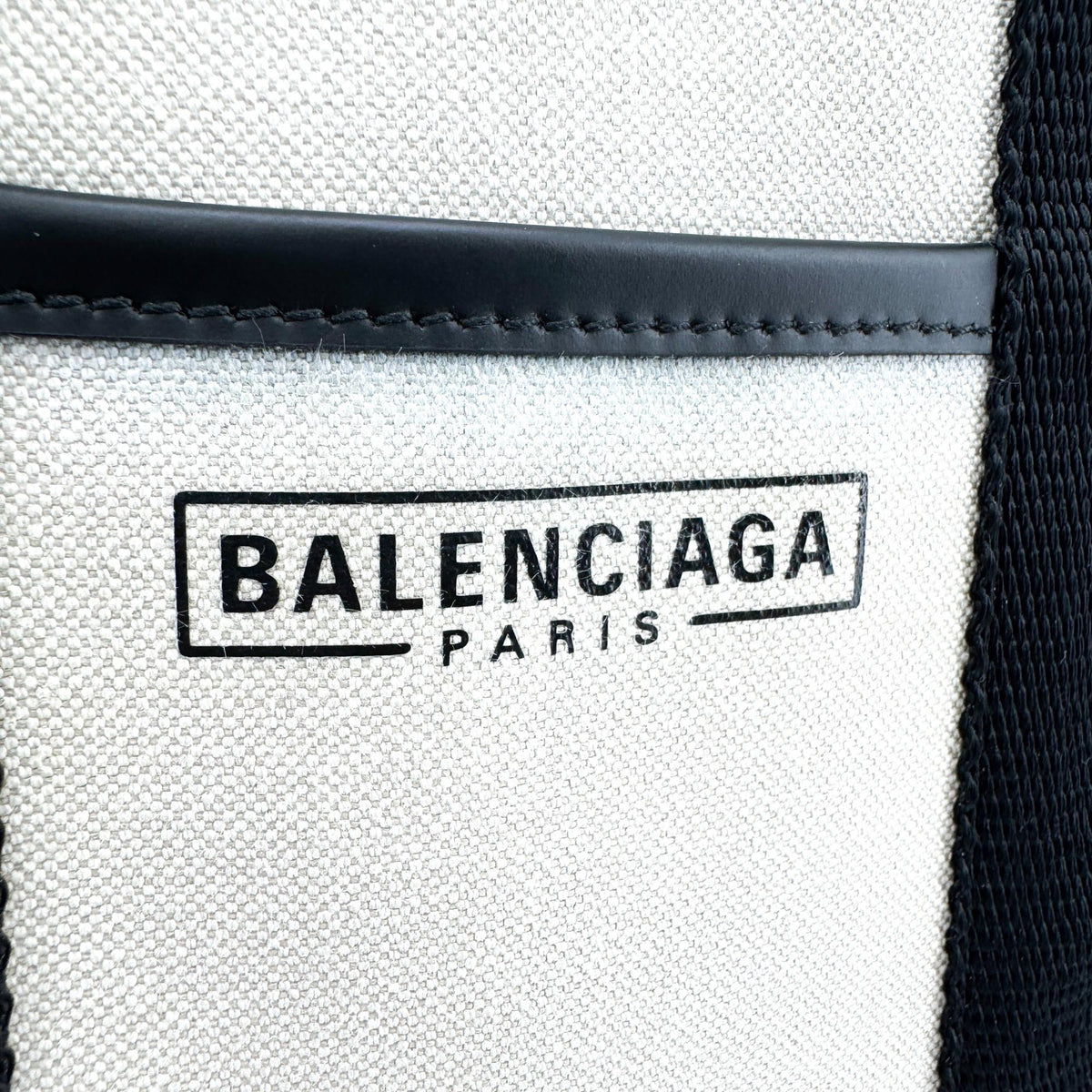 Balenciaga Hardware Canvas Black Canvas Tote Bag Bag (Pre-Owned)