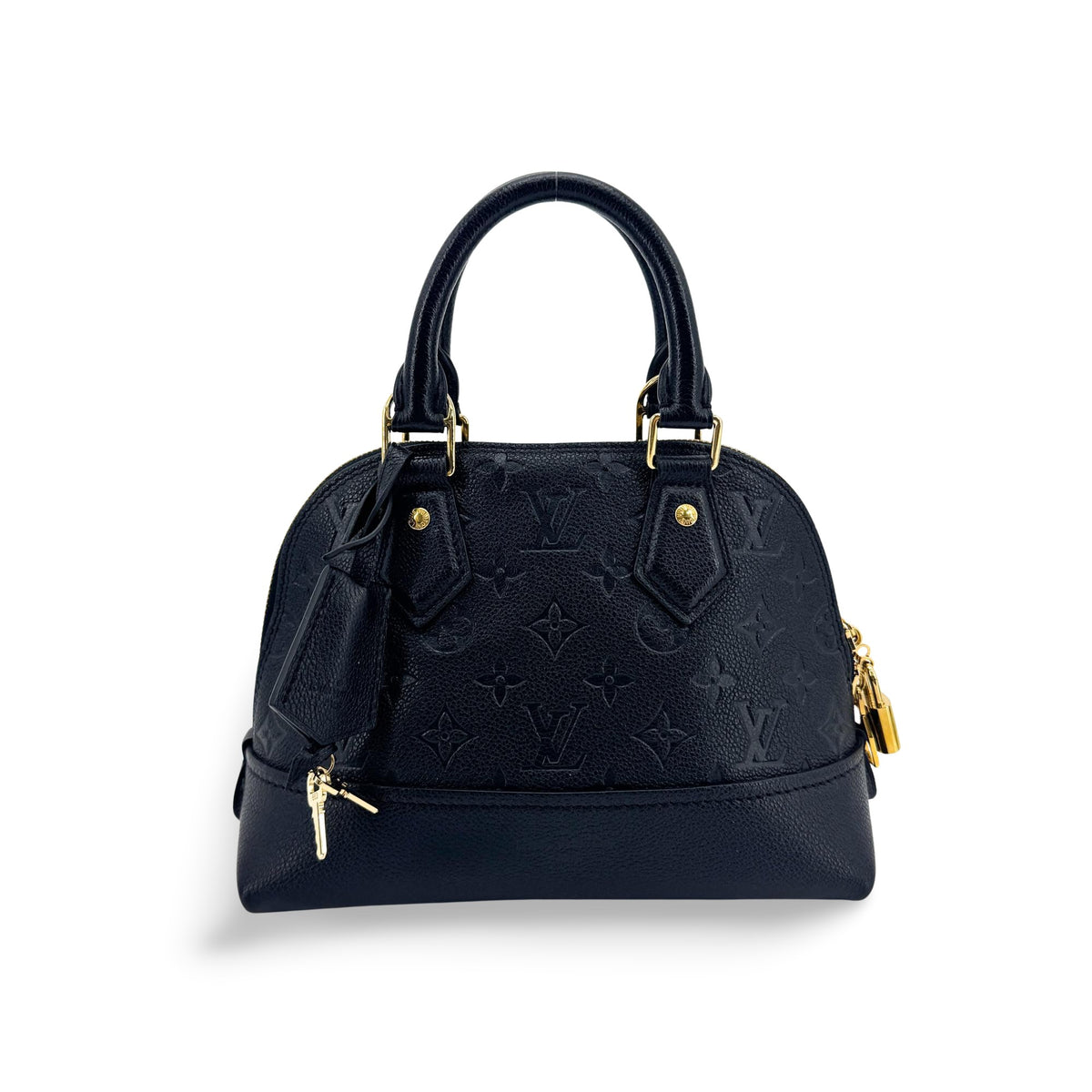 Louis Vuitton Neo Alma Monogram Empreinte Leather Black Leather Handbag (Pre-Owned)
