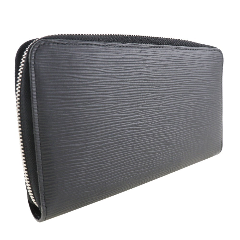 Louis Vuitton Zippy Organizer Black Leather Wallet (Pre-Owned)