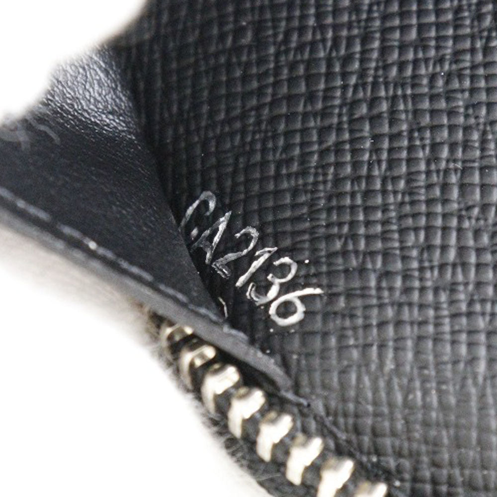 Louis Vuitton Zippy Organizer Black Leather Wallet (Pre-Owned)