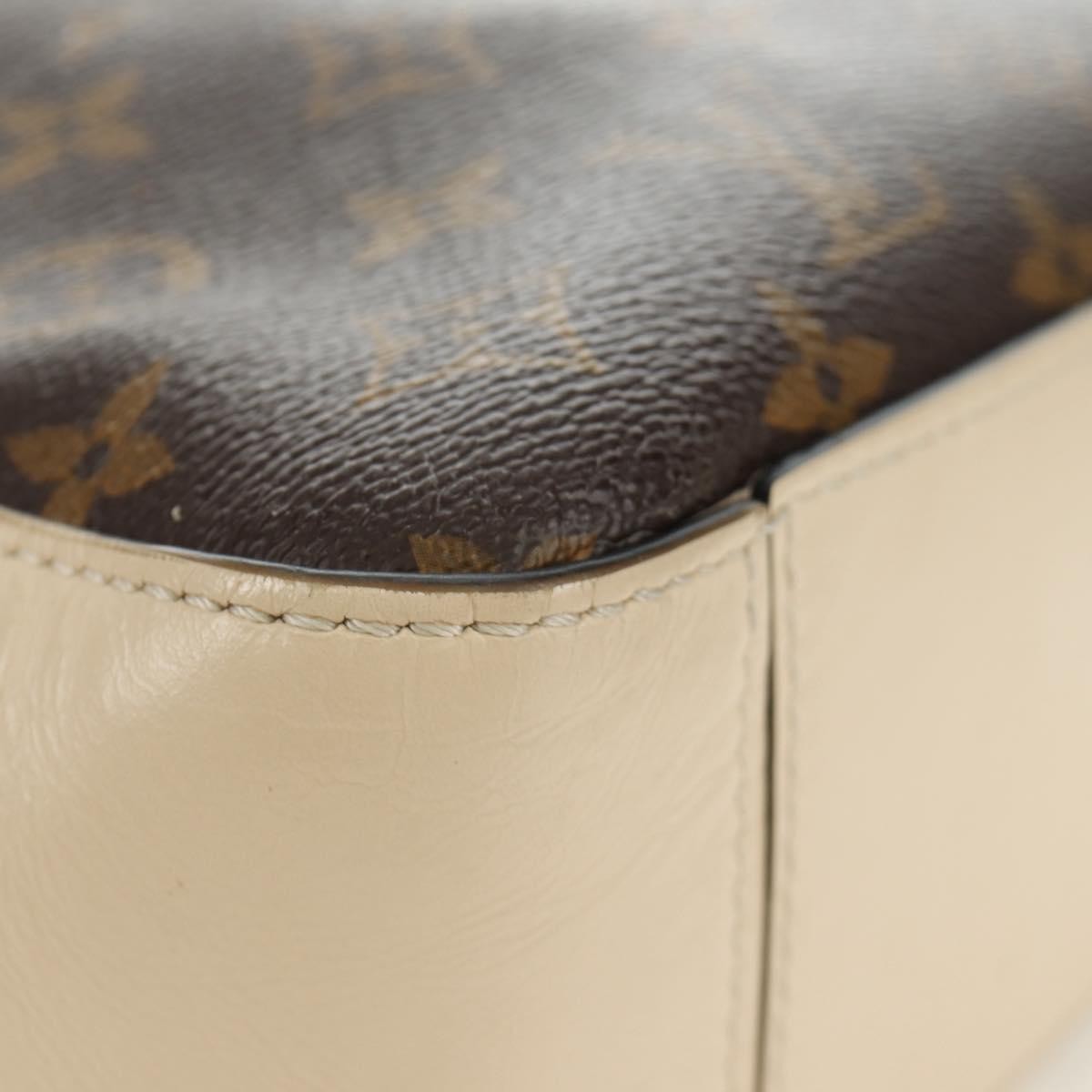 Louis Vuitton Saintonge Monogram Canvas With Leather Brown Canvas Shoulder Bag Bag (Pre-Owned)