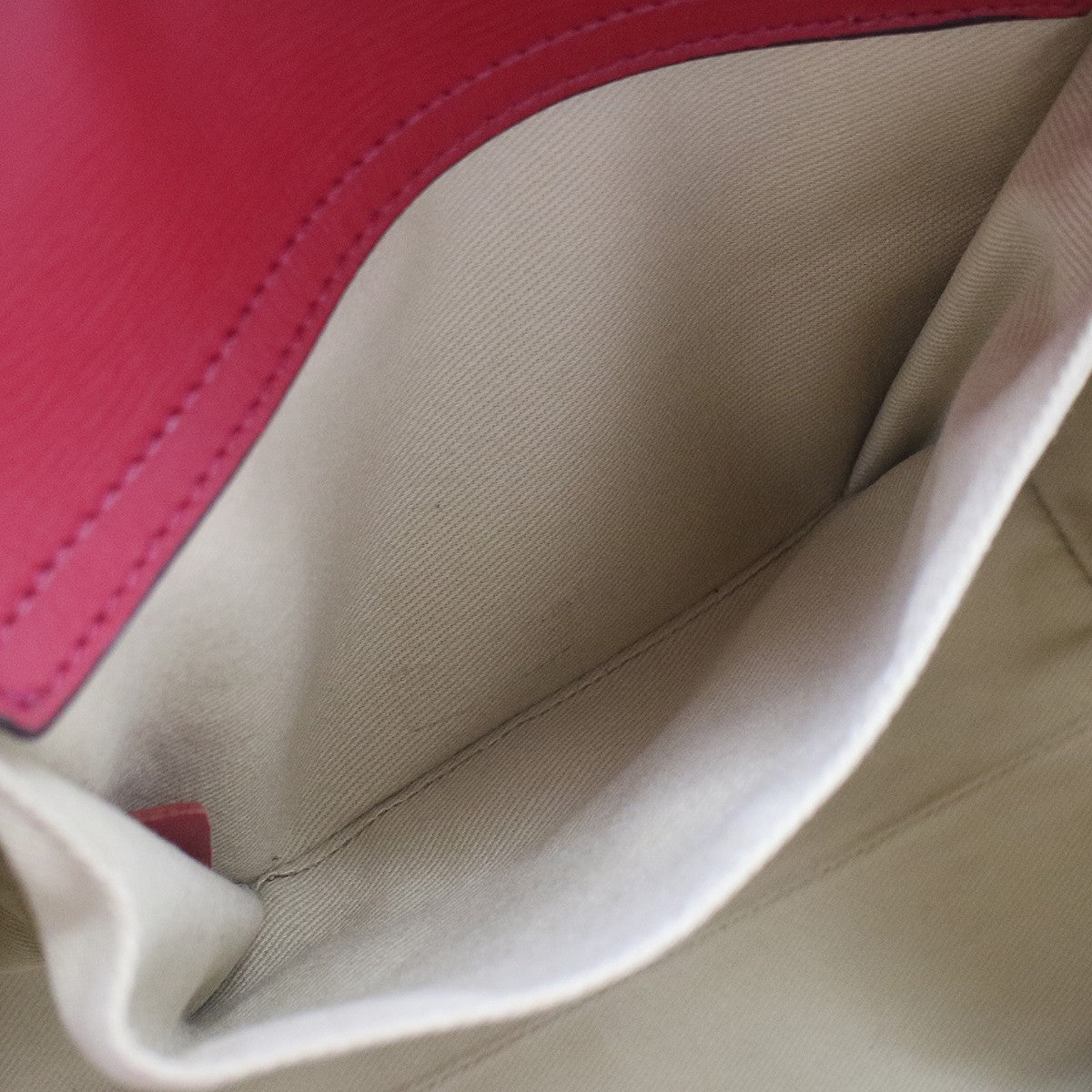 Chloe Paddington Lock Leather Red Leather Handbag (Pre-Owned)