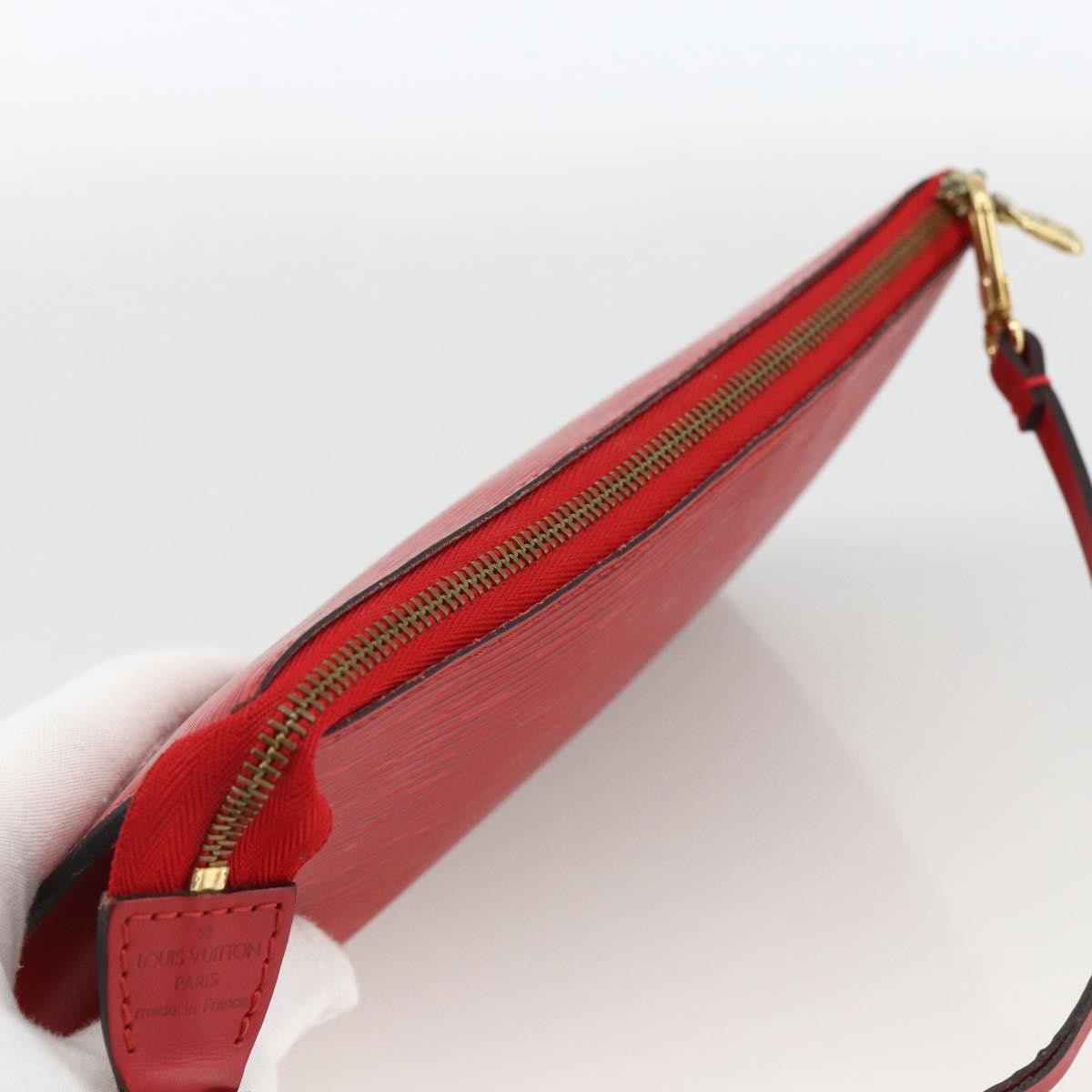 Louis Vuitton Pochette Accessoires Epi Leather Red Leather Clutche & Pouche Bag (Pre-Owned)