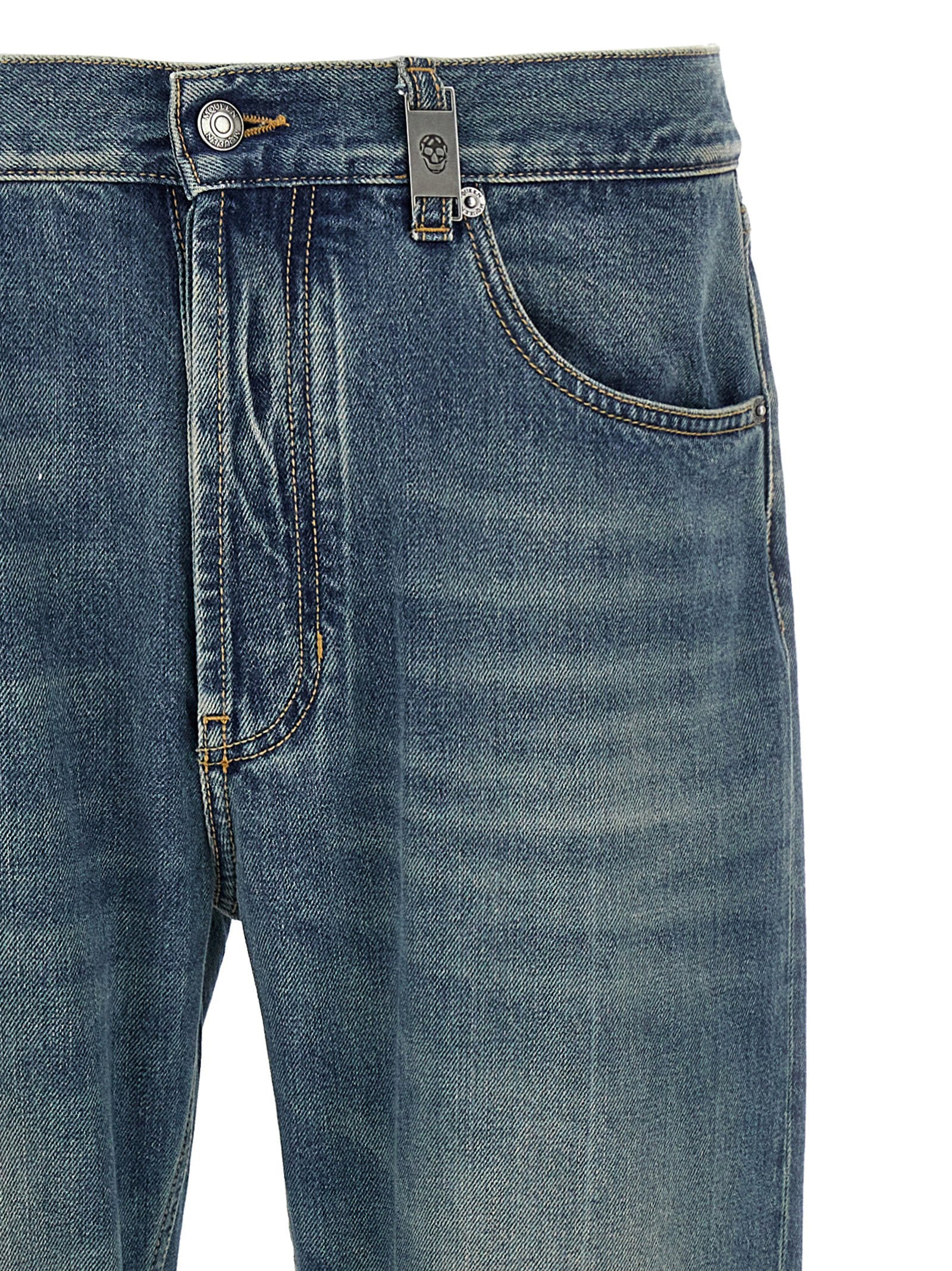 Alexander Mcqueen Men's Skull Jeans